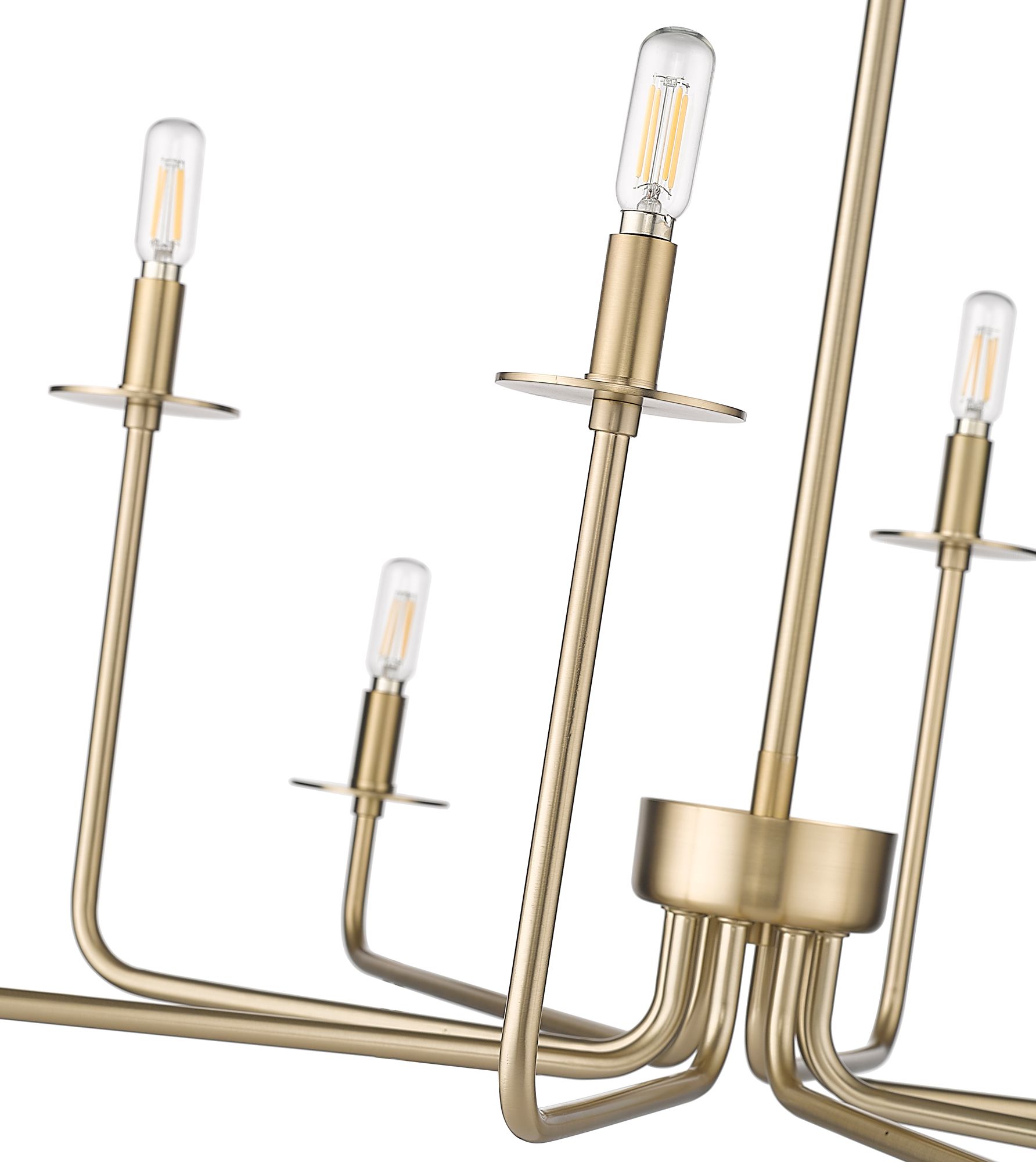 Image 7 Millennium Marceline 8-Light 37.85" Modern Gold Chandelier more views