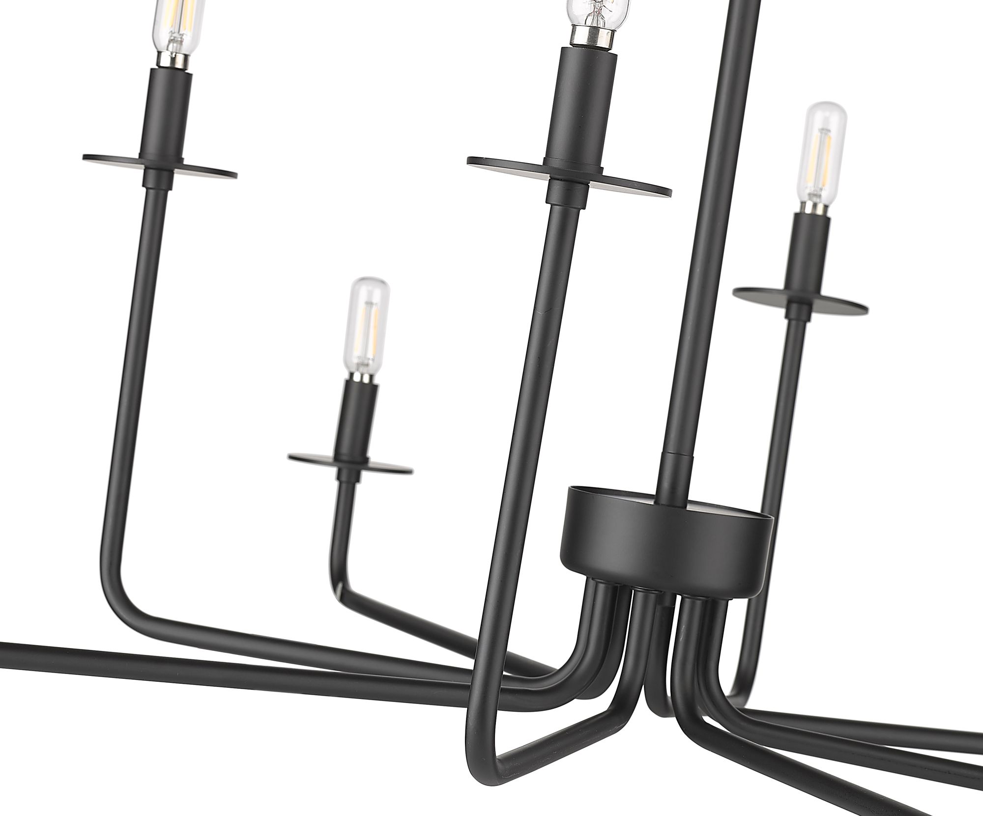 Image 5 Millennium Marceline 8-Light Matte Black Chandelier Ceiling Light more views