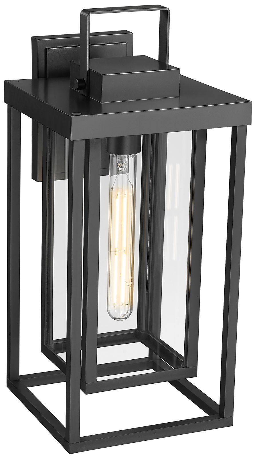 Millennium McDonough 1-Light 18" Powder Coated Black Outdoor Wall Sconce