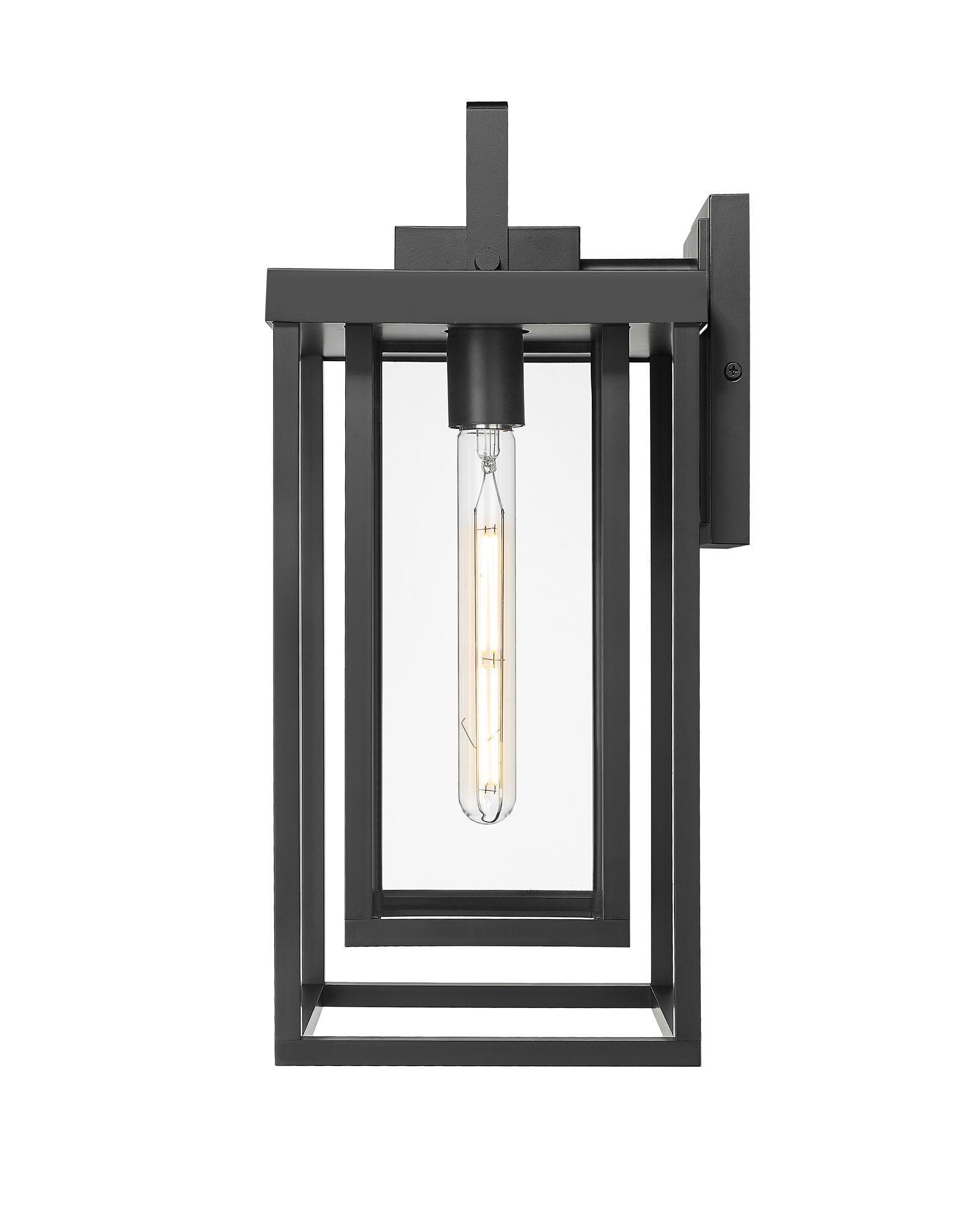 Image 4 Millennium McDonough 1-Light 18" Powder Coated Black Outdoor Wall Sconce more views