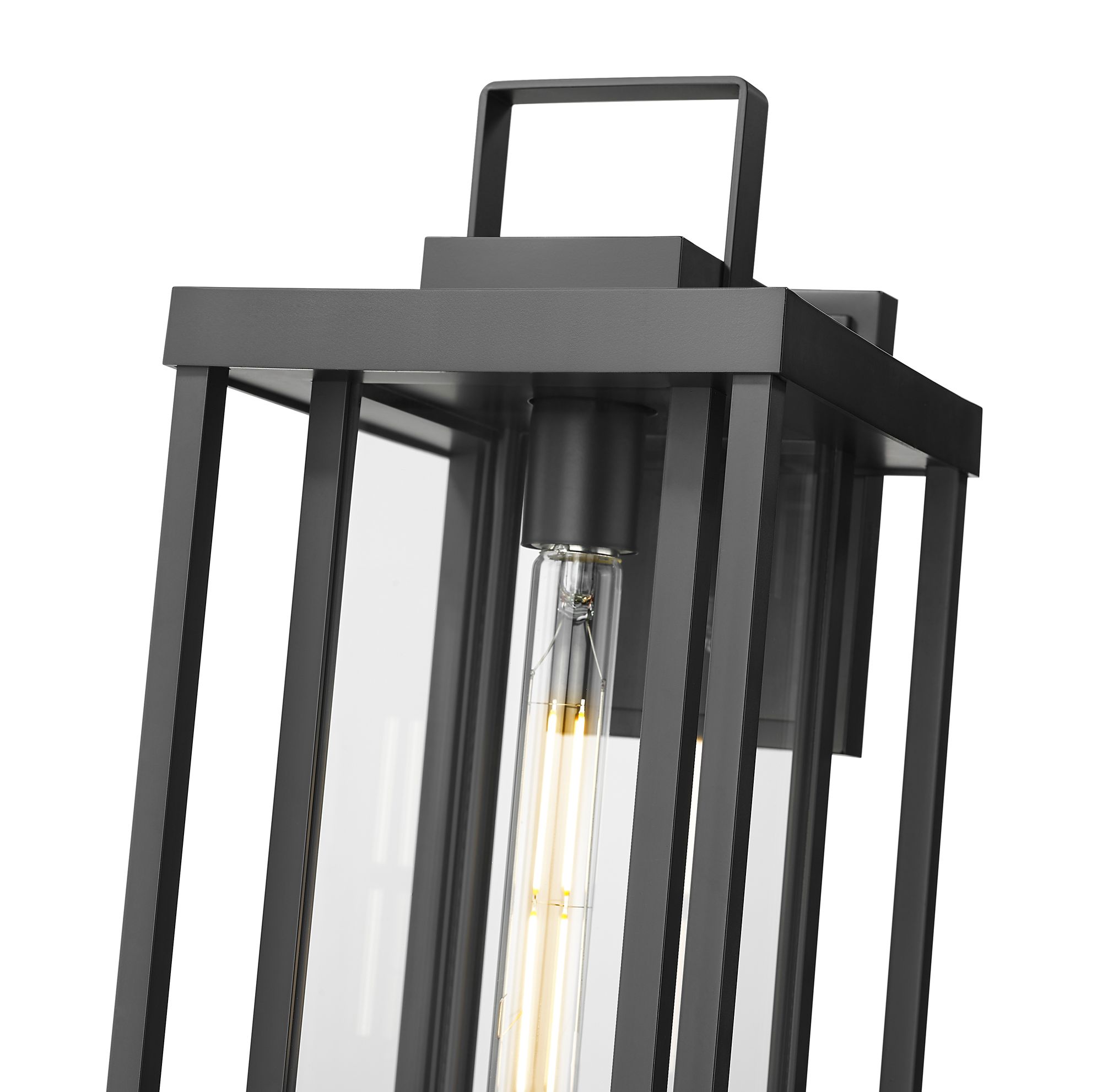 Image 6 Millennium McDonough 1-Light 18" Powder Coated Black Outdoor Wall Sconce more views