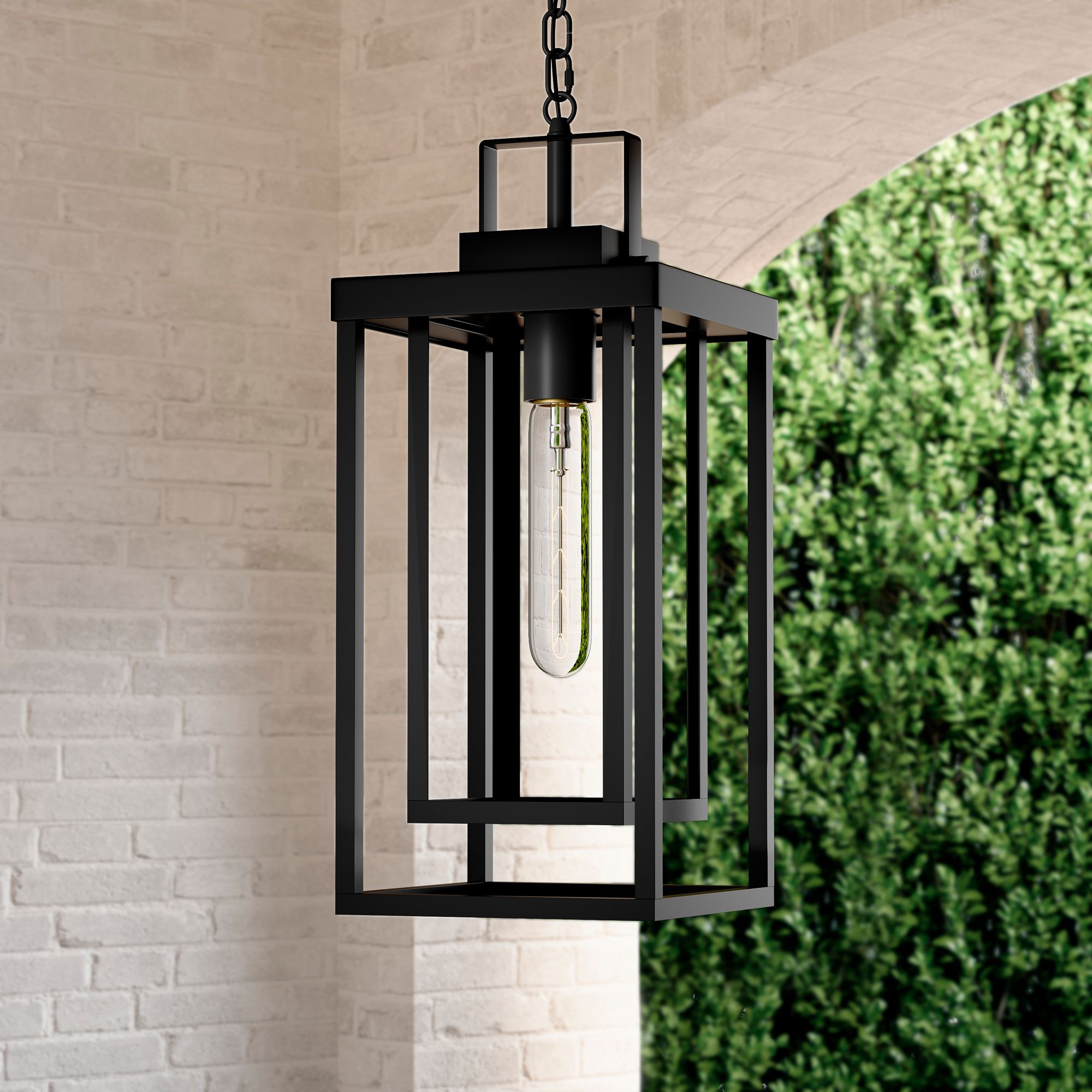 Image 6 Millennium McDonough 1-Light 19.25" Powder Coated Black Outdoor Lantern more views