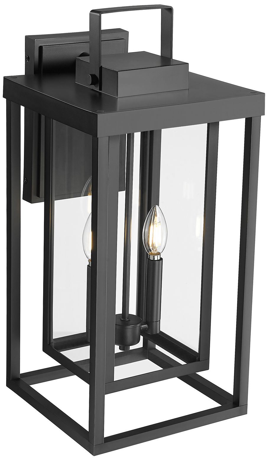 Millennium McDonough 2-Light 22.25" Powder Coated Black Outdoor Wall Sconce