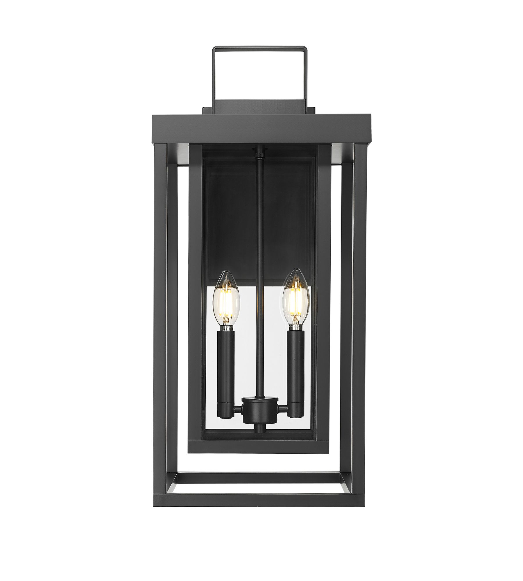 Image 3 Millennium McDonough 2-Light 22.25" Powder Coated Black Outdoor Wall Sconce more views