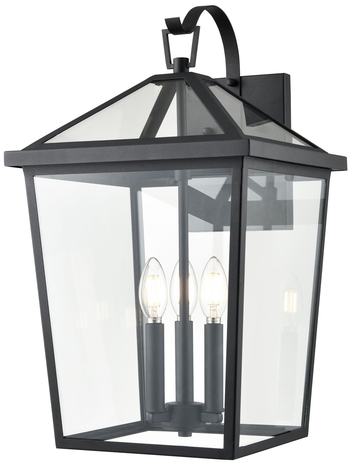 Image 3 Millennium Mensun Outdoor Wall Sconce Textured Black more views