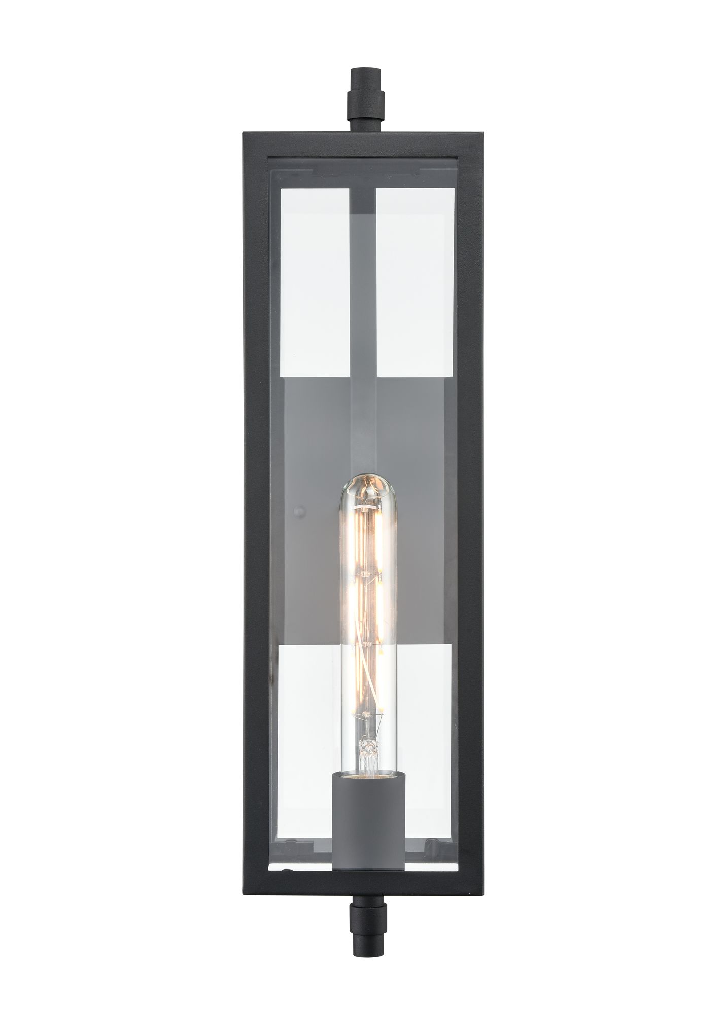 Image 3 Millennium Messi 1-Light Outdoor Wall Sconce in Textured Black more views