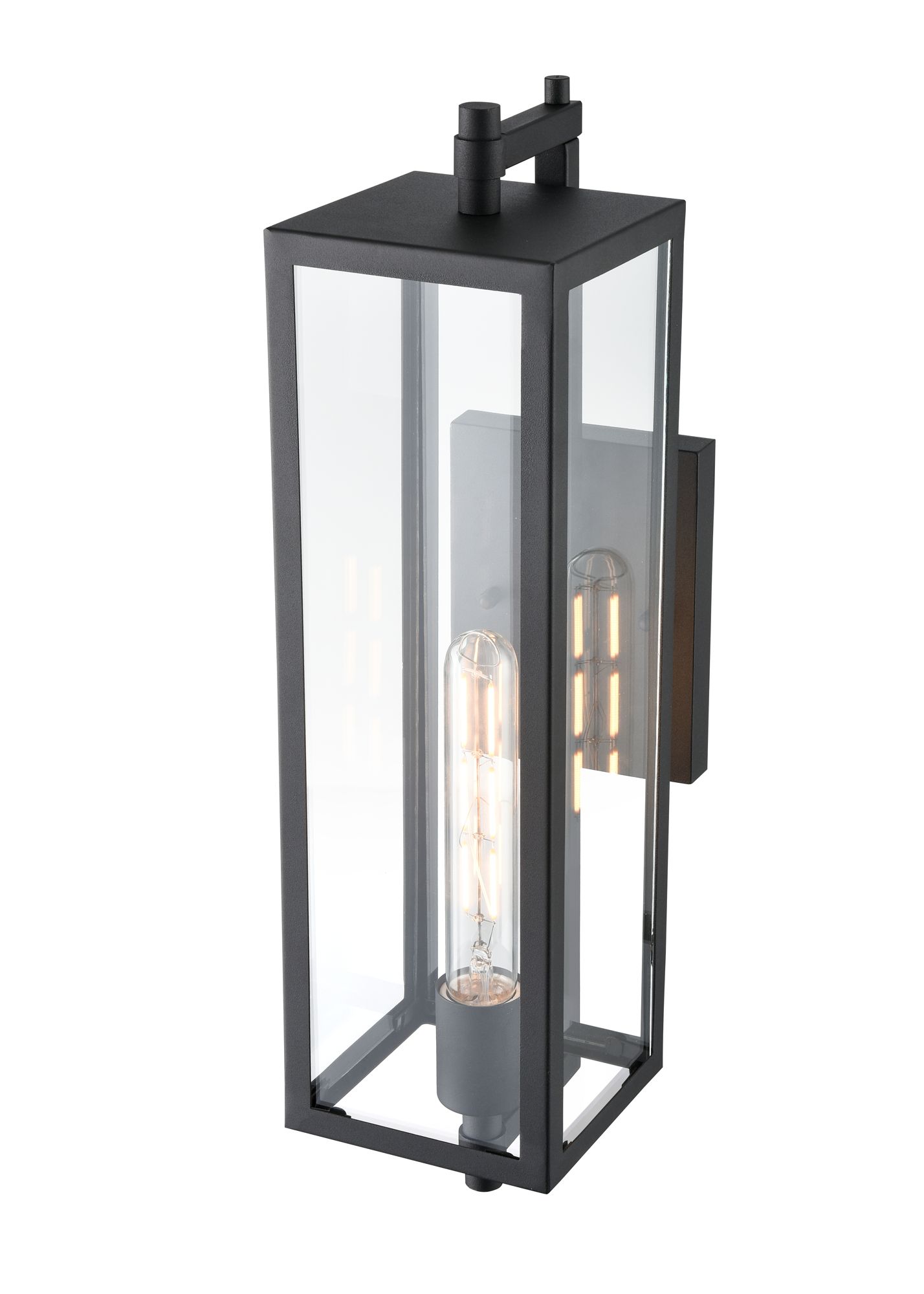 Image 5 Millennium Messi 1-Light Outdoor Wall Sconce in Textured Black more views