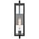 Millennium Messi Outdoor Wall Sconce Textured Black