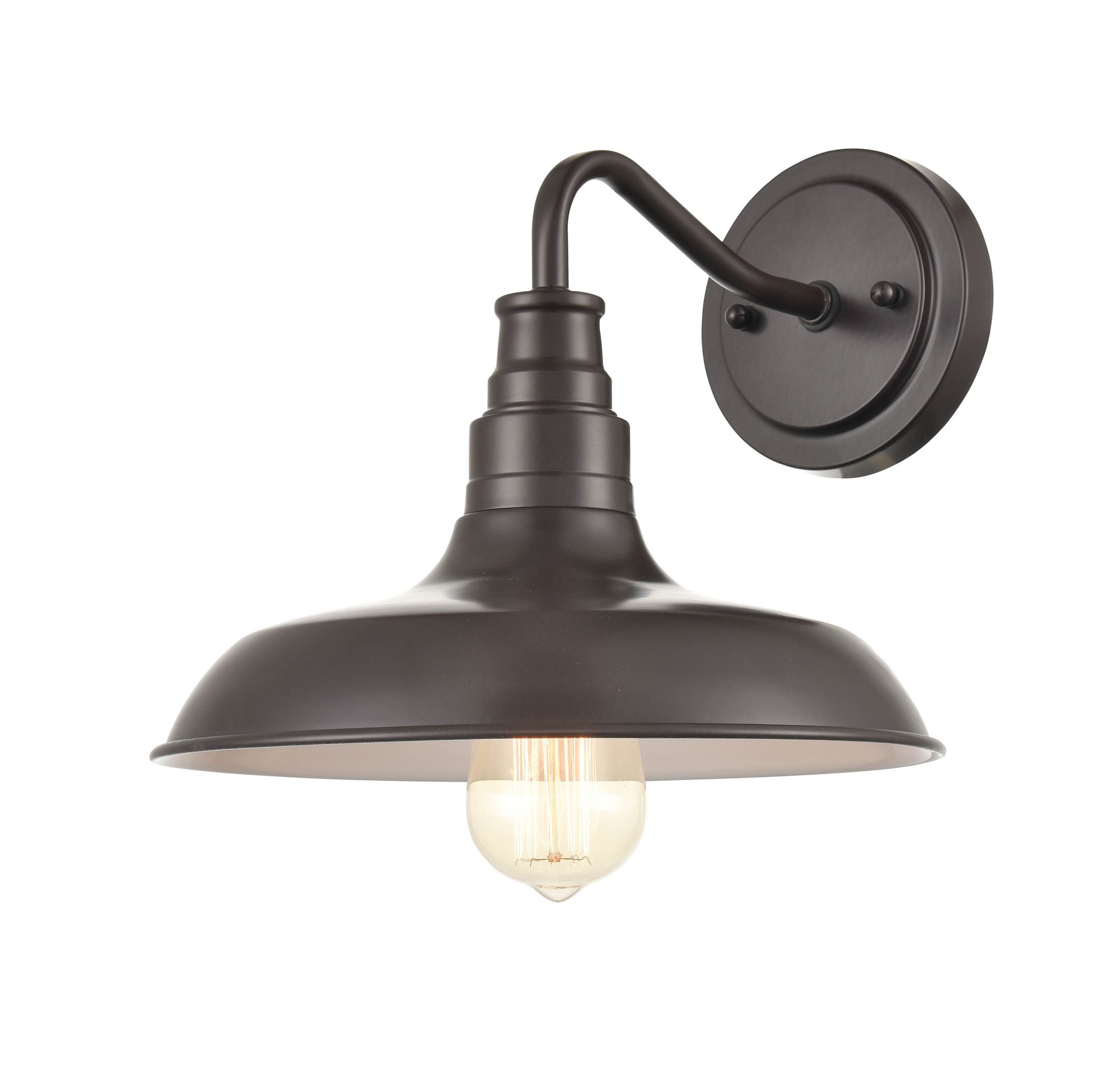 Image 2 Millennium Milltown 1-Light 10.25" Powder Coated Bronze Outdoor Wall Sconce more views