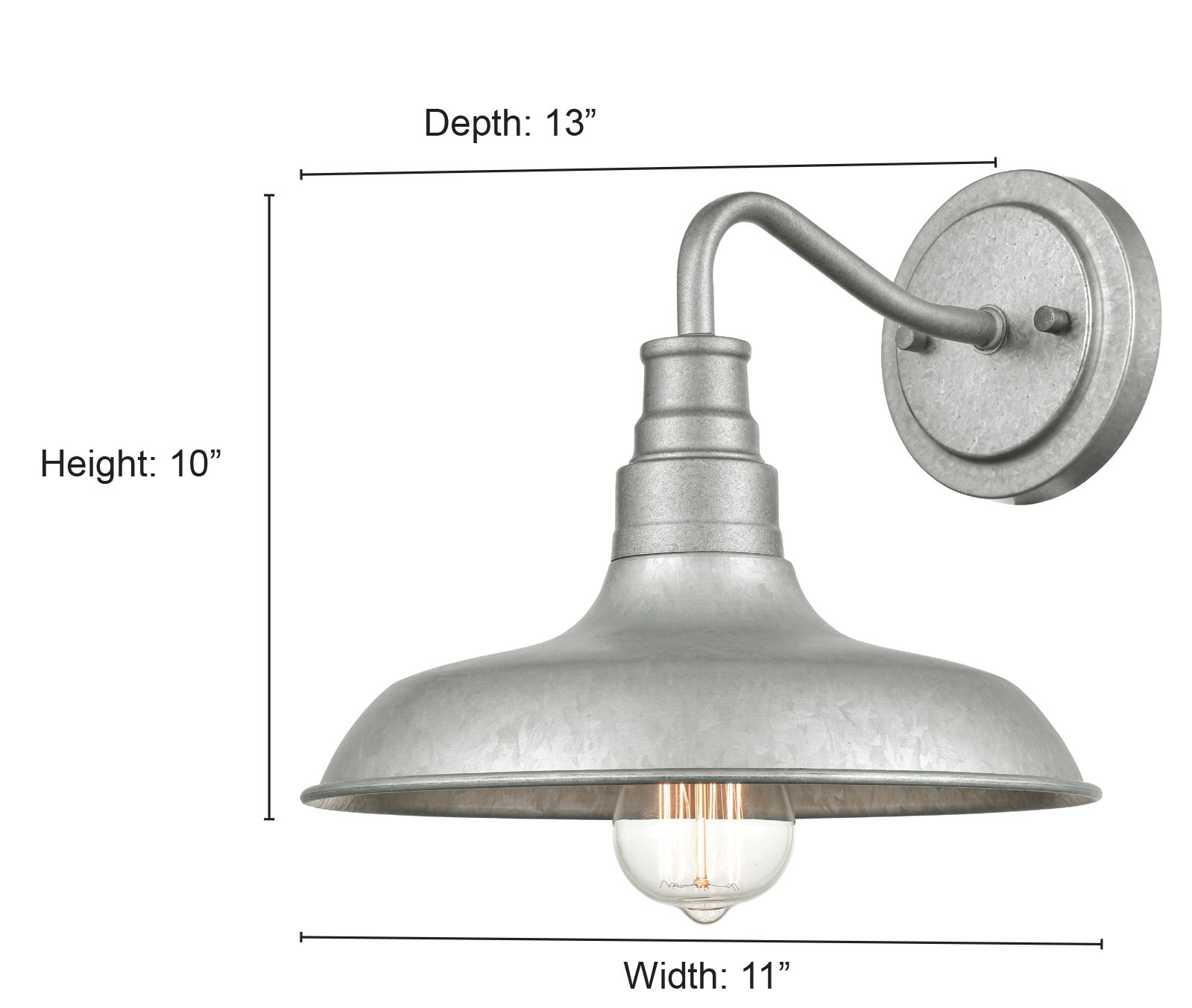 Image 3 Millennium Milltown 1-Light 10.25" Powder Coated Bronze Outdoor Wall Sconce more views