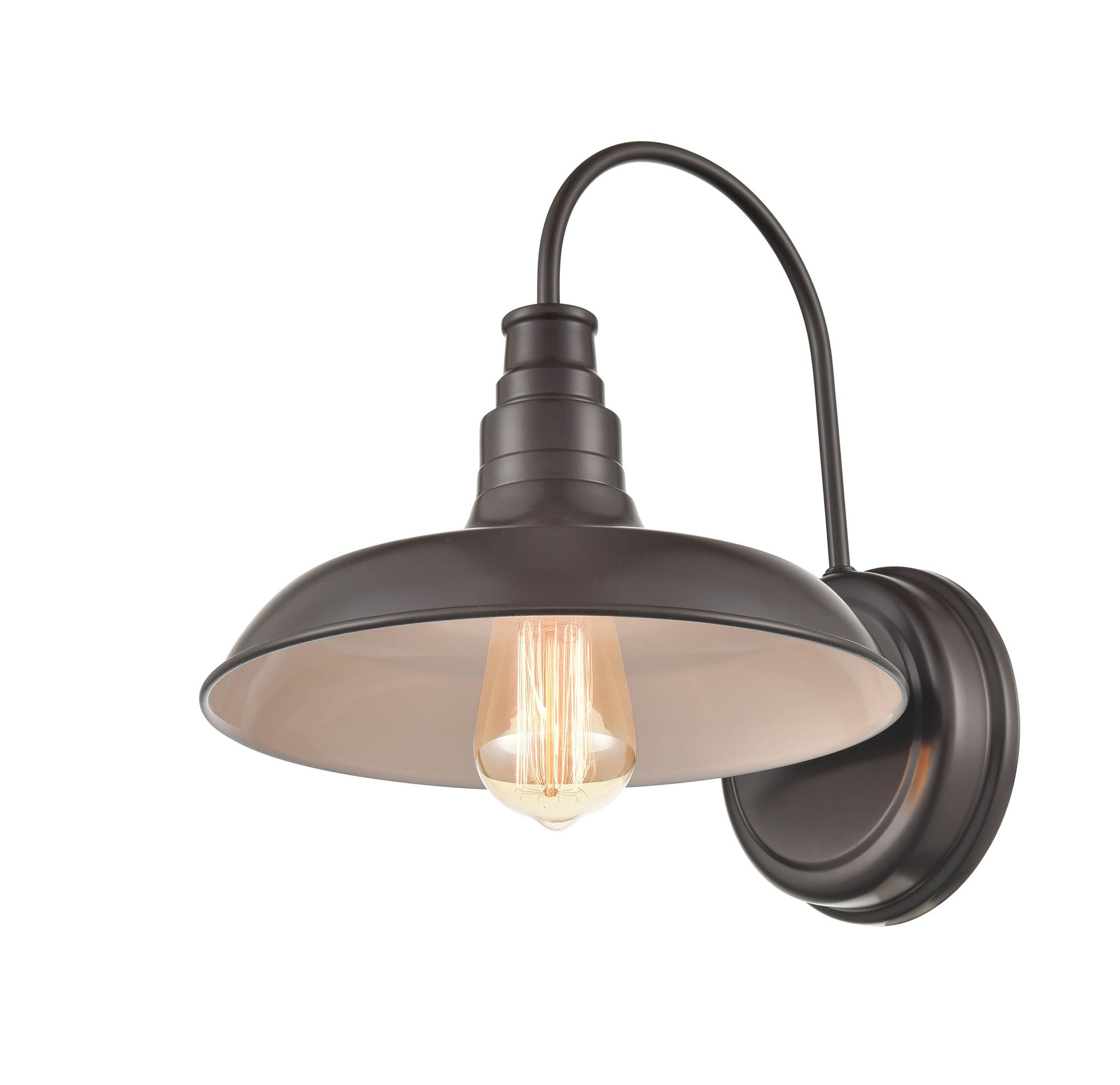 Image 2 Millennium Milltown 1-Light 13" Powder Coated Bronze Outdoor Wall Sconce more views