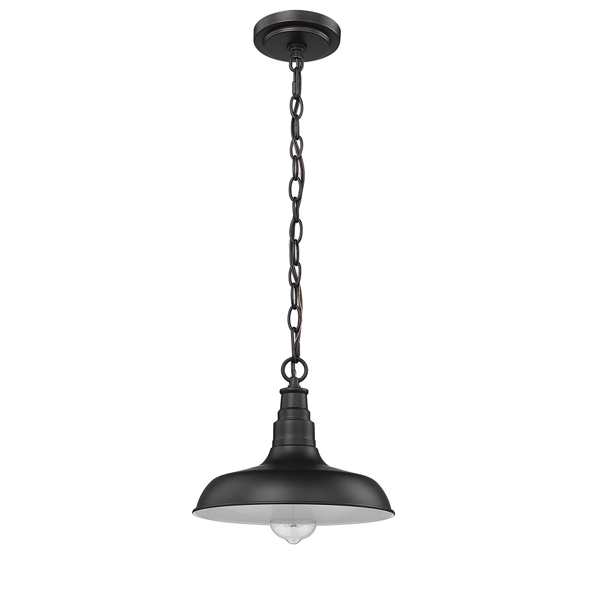 Image 2 Millennium Milltown 1-Lt 73.7" Powder Coated Black Outdoor Hanging Lan more views