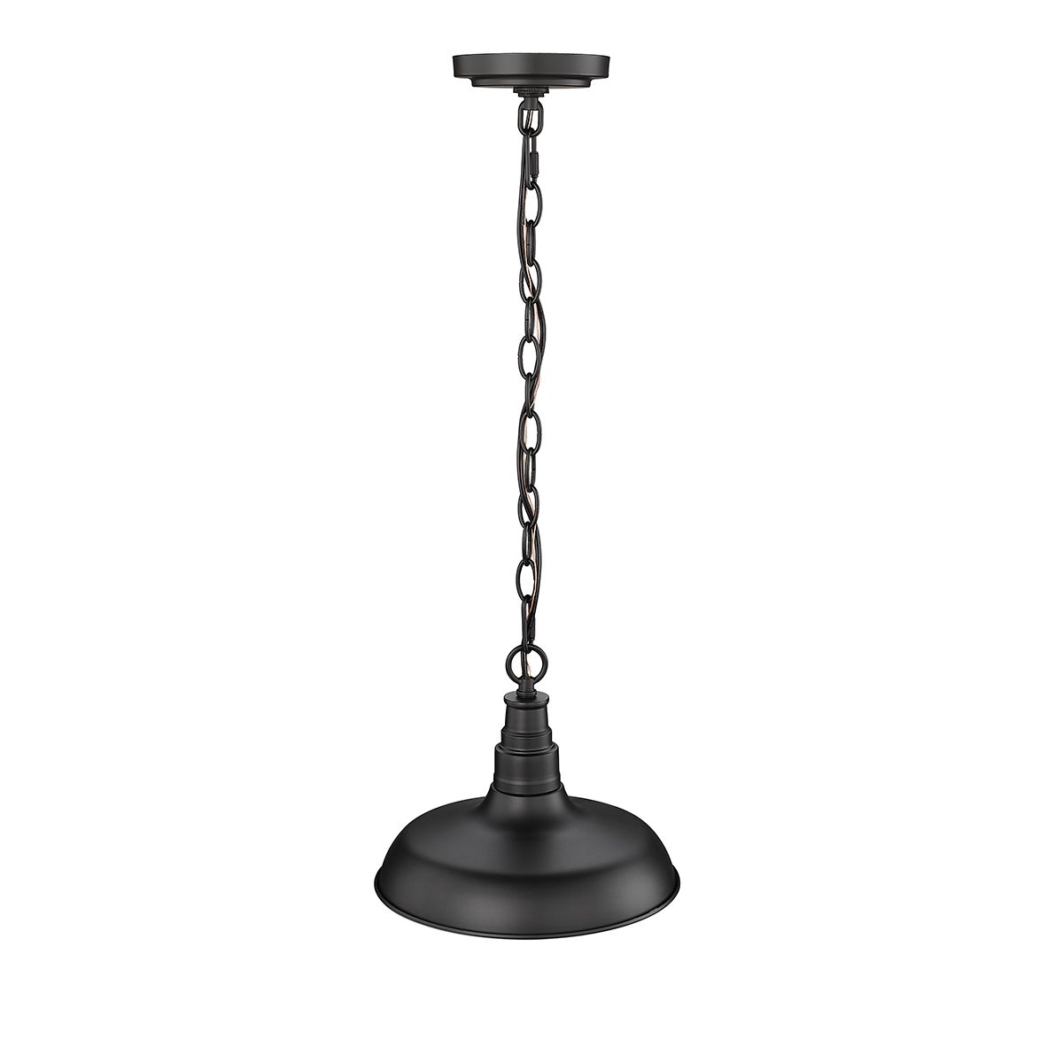Image 3 Millennium Milltown 1-Lt 73.7" Powder Coated Black Outdoor Hanging Lan more views