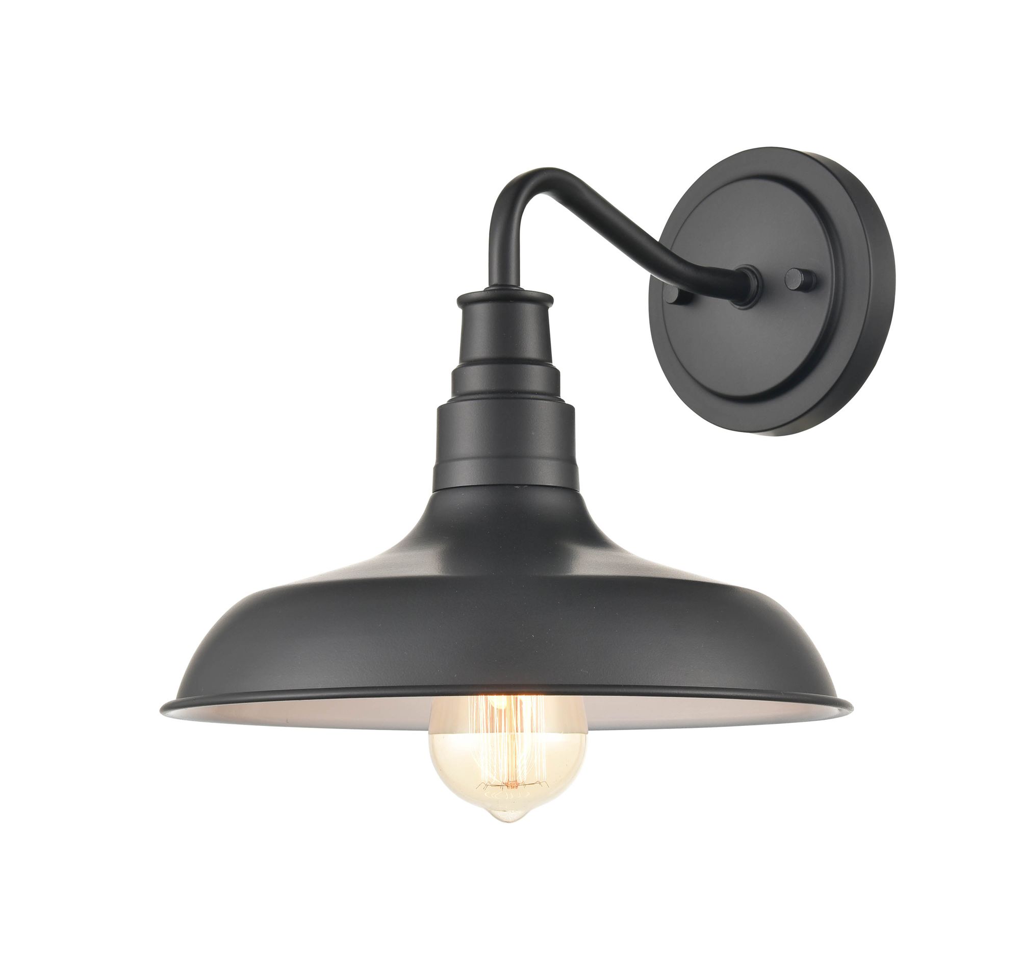 Image 2 Millennium Milltown 10.25" Powder Coated Black Outdoor Wall Sconce more views
