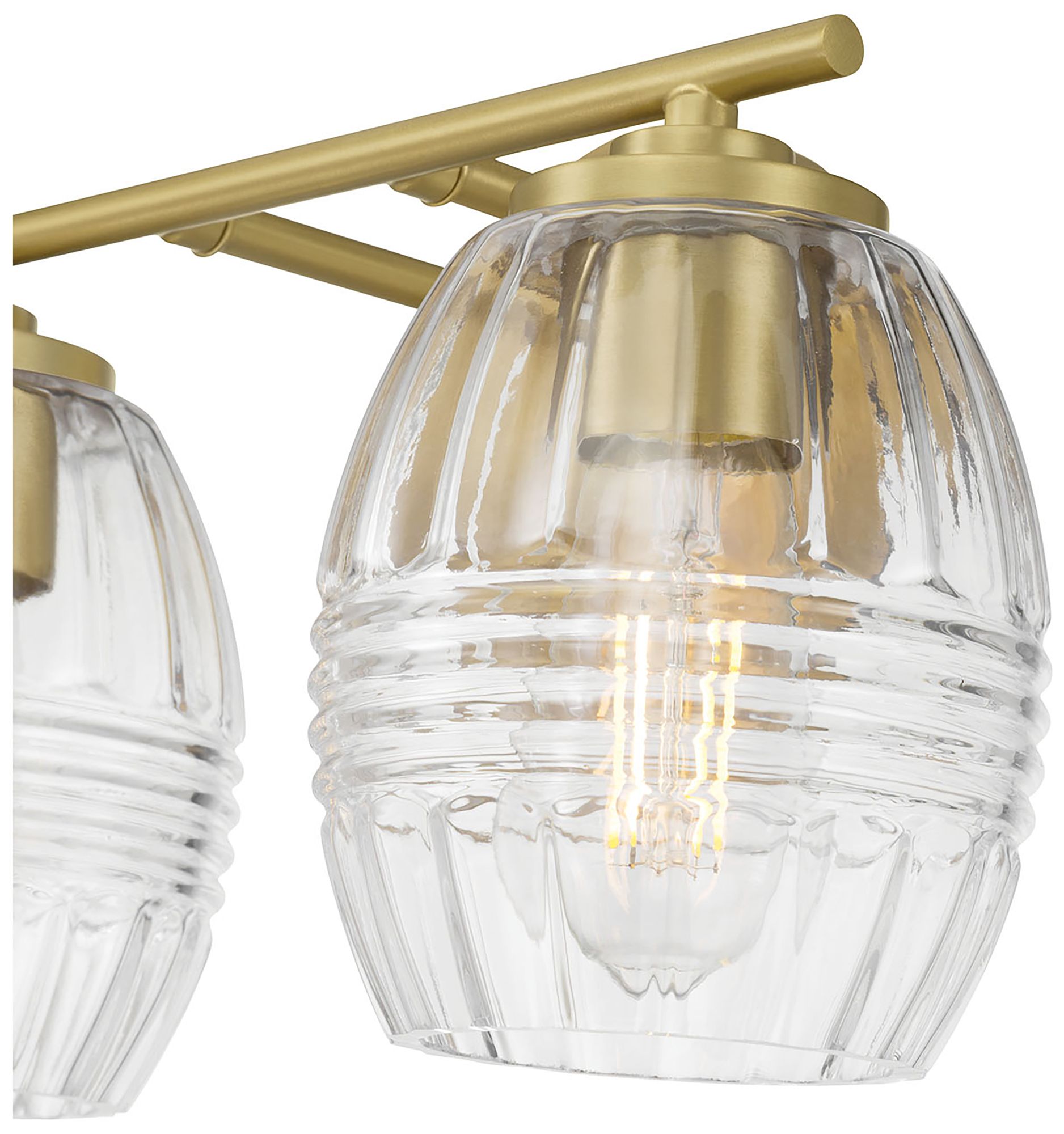 Image 7 Millennium Miravelle 2-Light 14" Vintage Brass Vanity Light with Shade more views