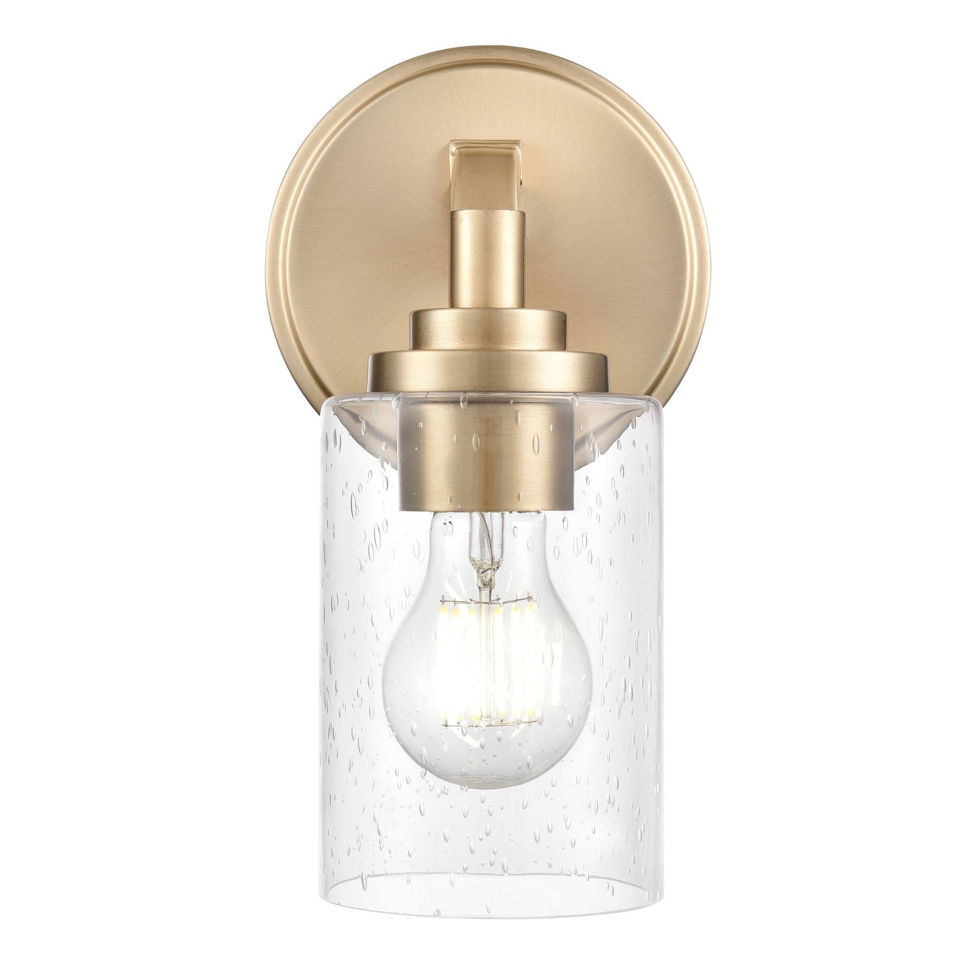 Image 2 Millennium Moven 1-Light 5.5" Modern Gold Wall Sconce with Glass Shade more views