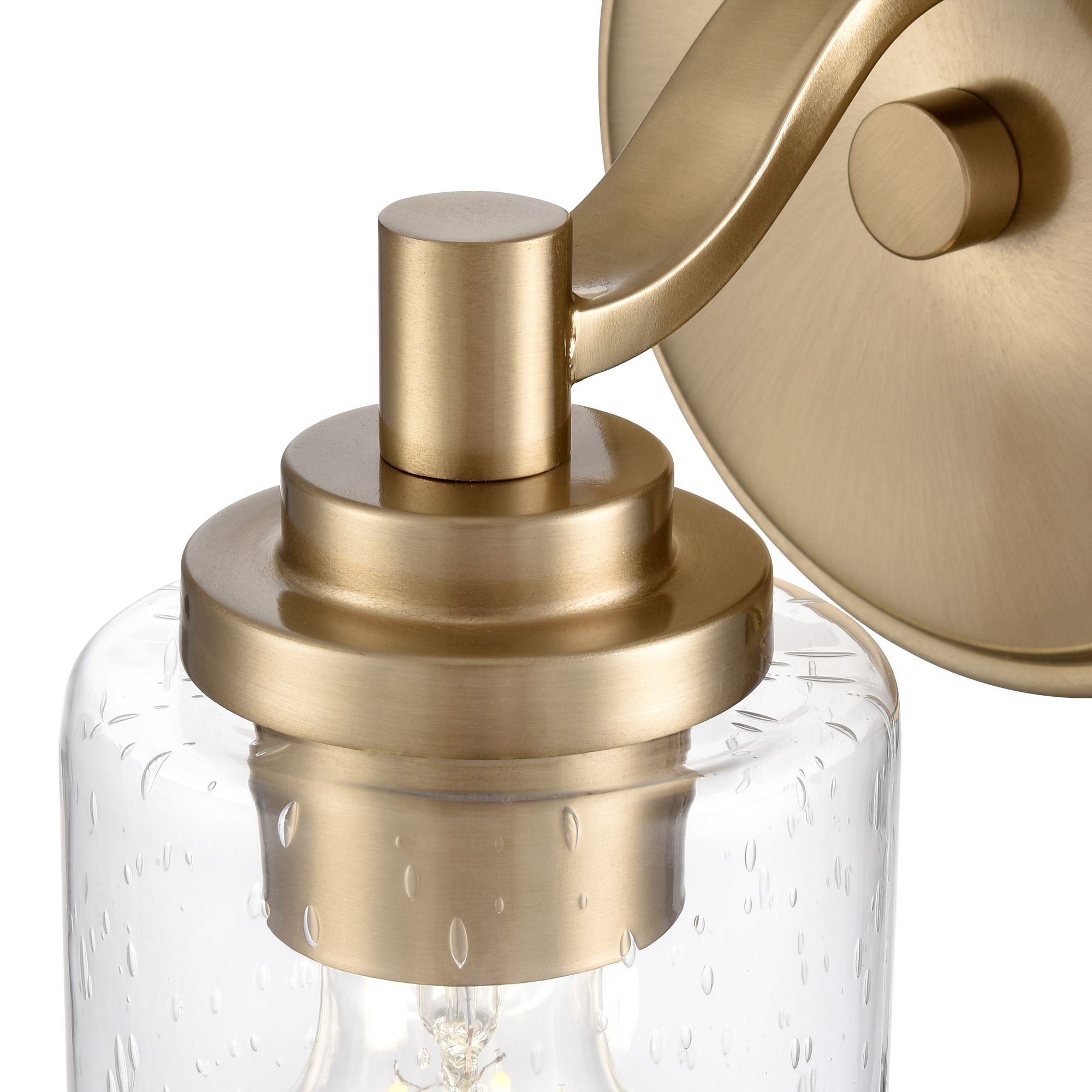 Image 4 Millennium Moven 1-Light 5.5" Modern Gold Wall Sconce with Glass Shade more views