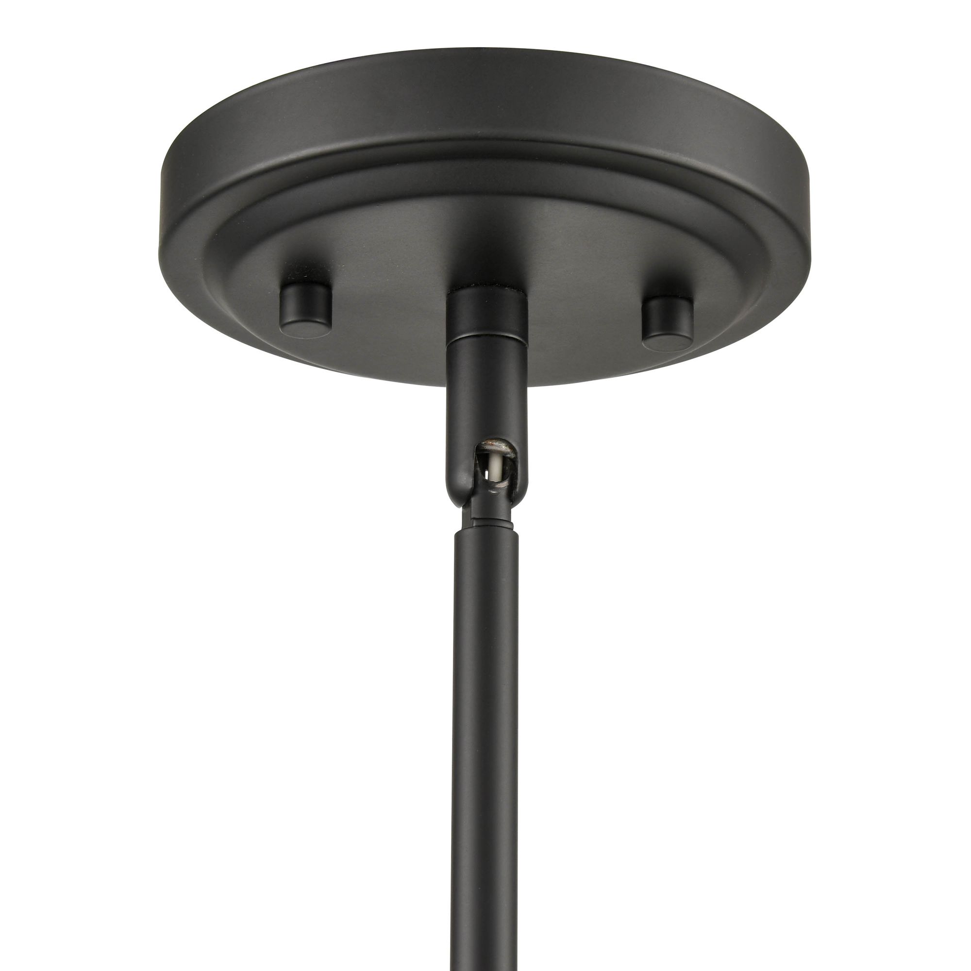 Image 4 Millennium Moven 1-Light 5" Matte Black Mini Pendant with Glass Shade more views