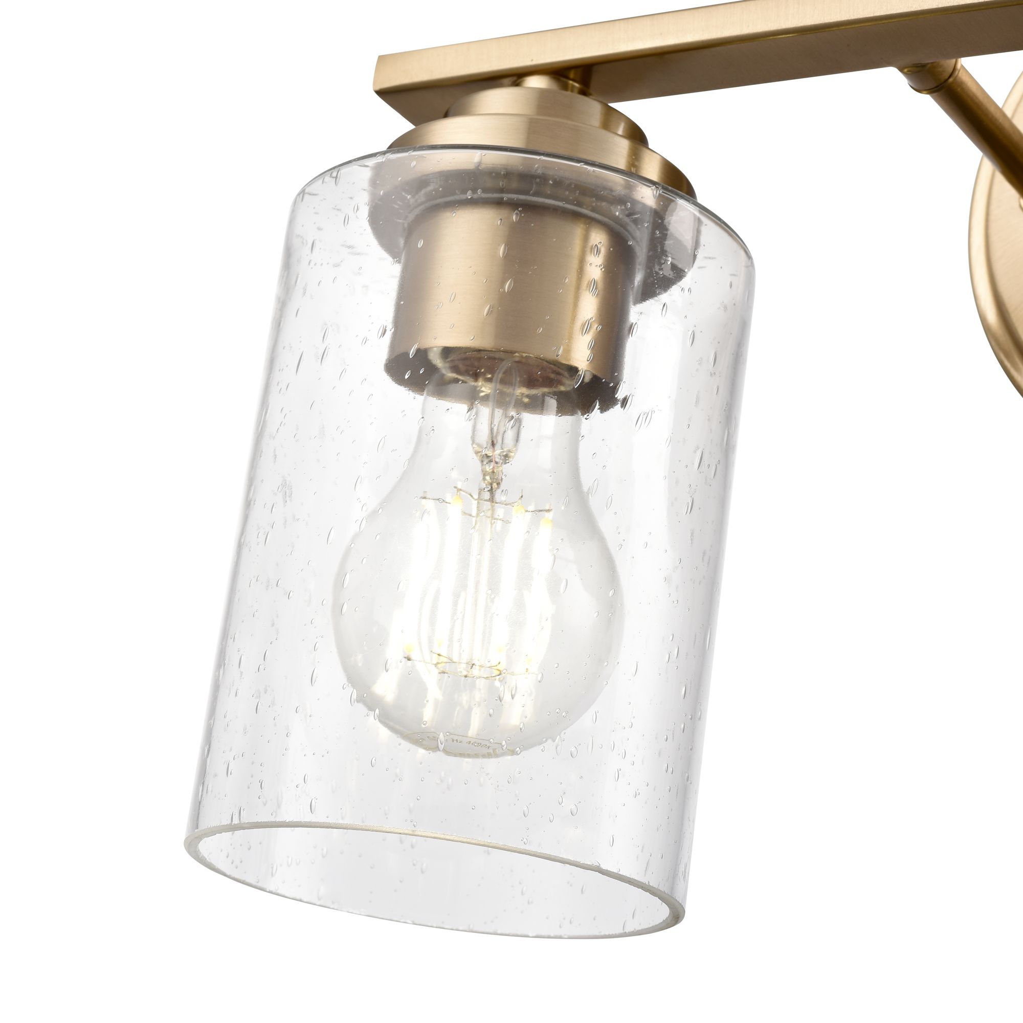 Image 6 Millennium Moven 2-Light 14.25" Modern Gold Vanity Light with Glass Shade more views