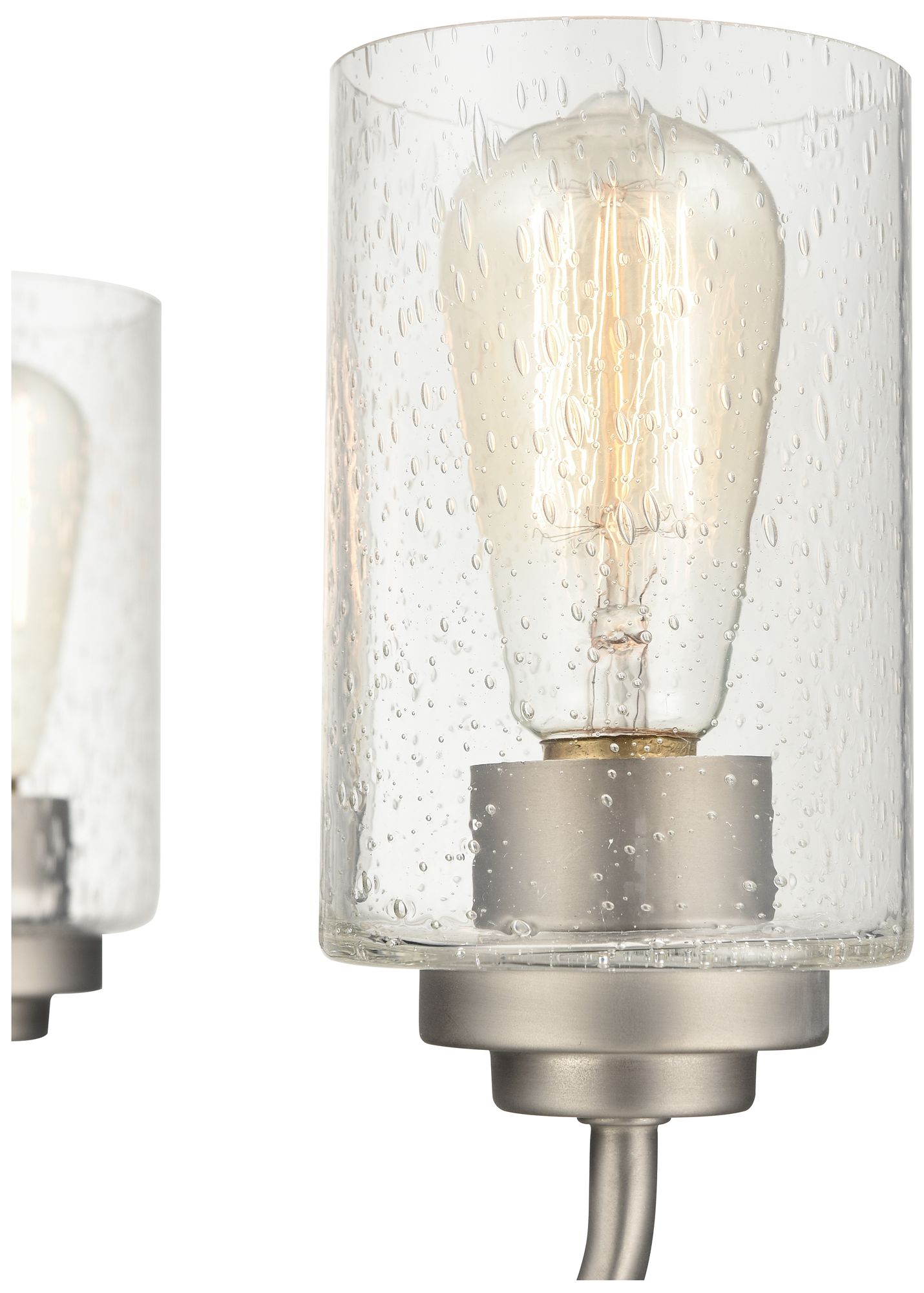 Image 6 Millennium Moven 3-Light 18" Satin Nickel Chandelier with Glass Shade more views