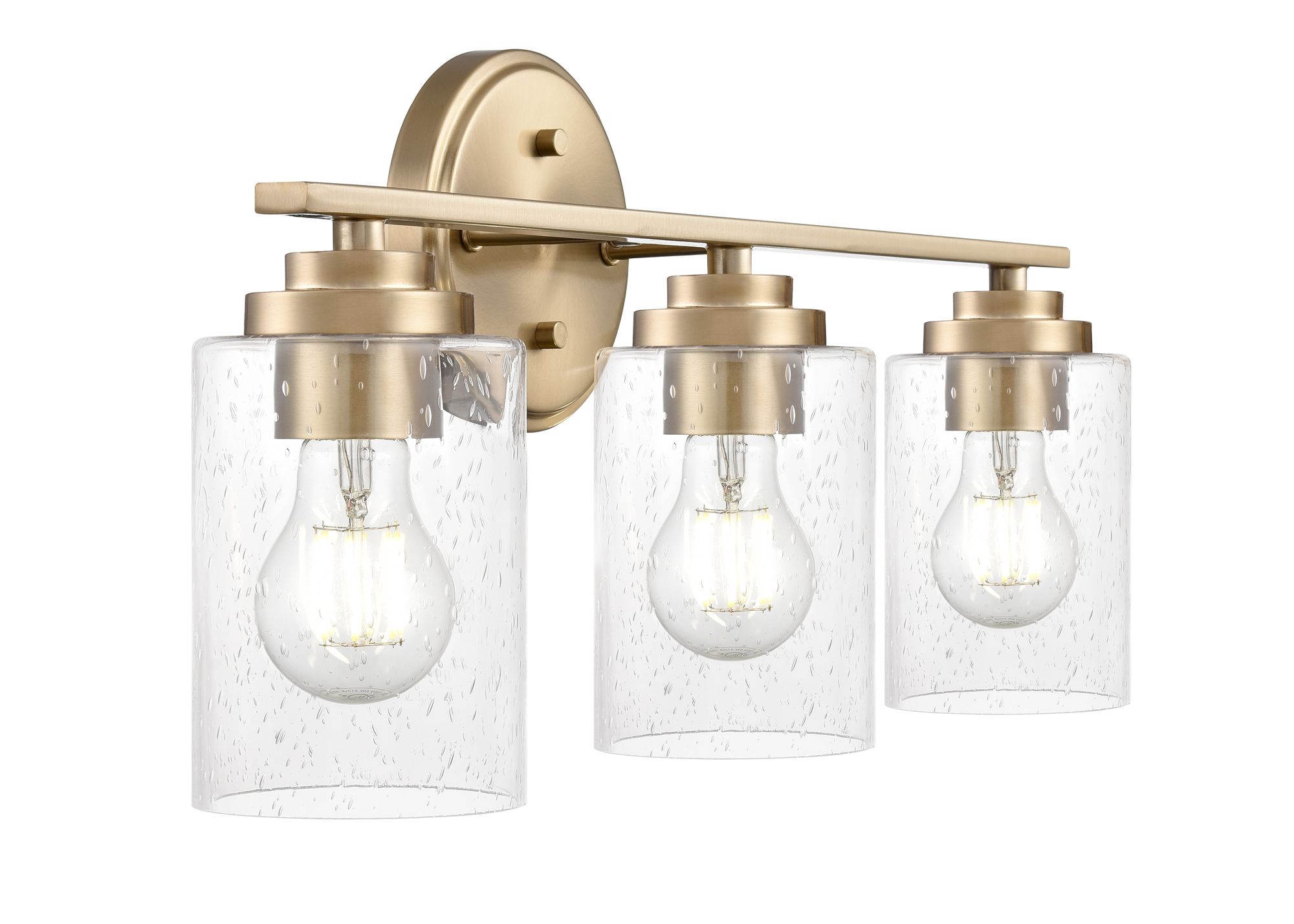 Image 4 Millennium Moven 3-Light 22" Modern Gold Vanity Light with Glass Shade more views