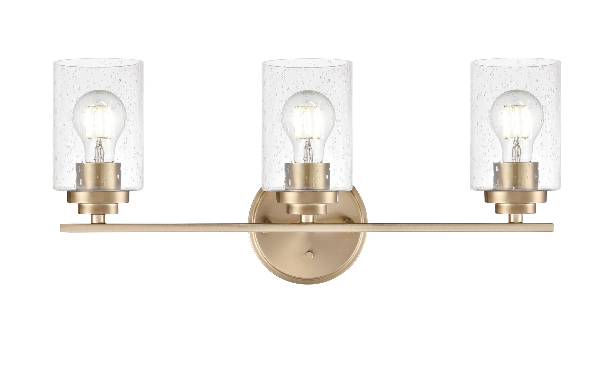 Image 5 Millennium Moven 3-Light 22" Modern Gold Vanity Light with Glass Shade more views