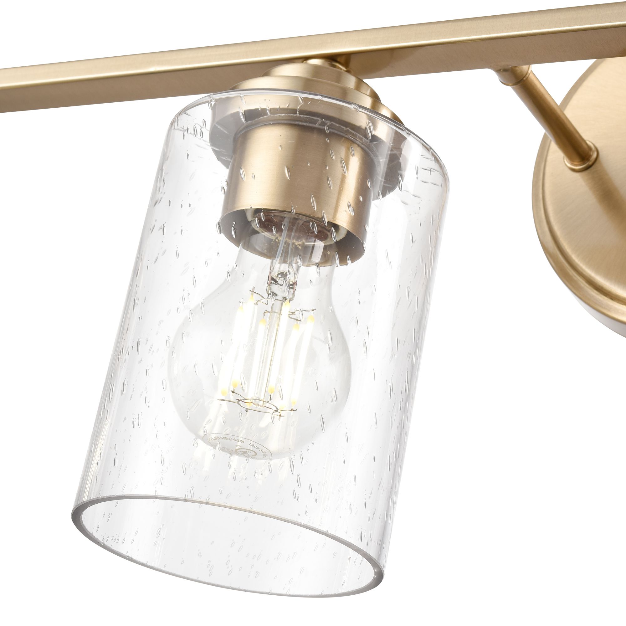 Image 6 Millennium Moven 4-Light 31" Modern Gold Vanity Light with Glass Shade more views