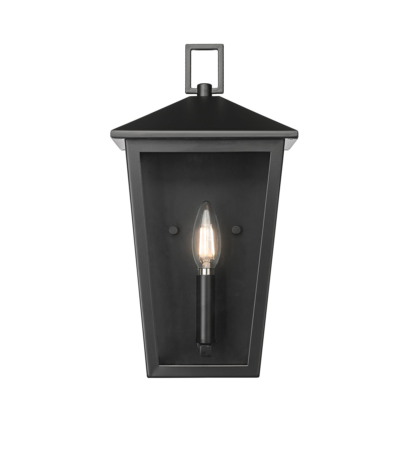 Image 2 Millennium Munger 1-Light 14" Powder Coated Black Outdoor Wall Sconce more views