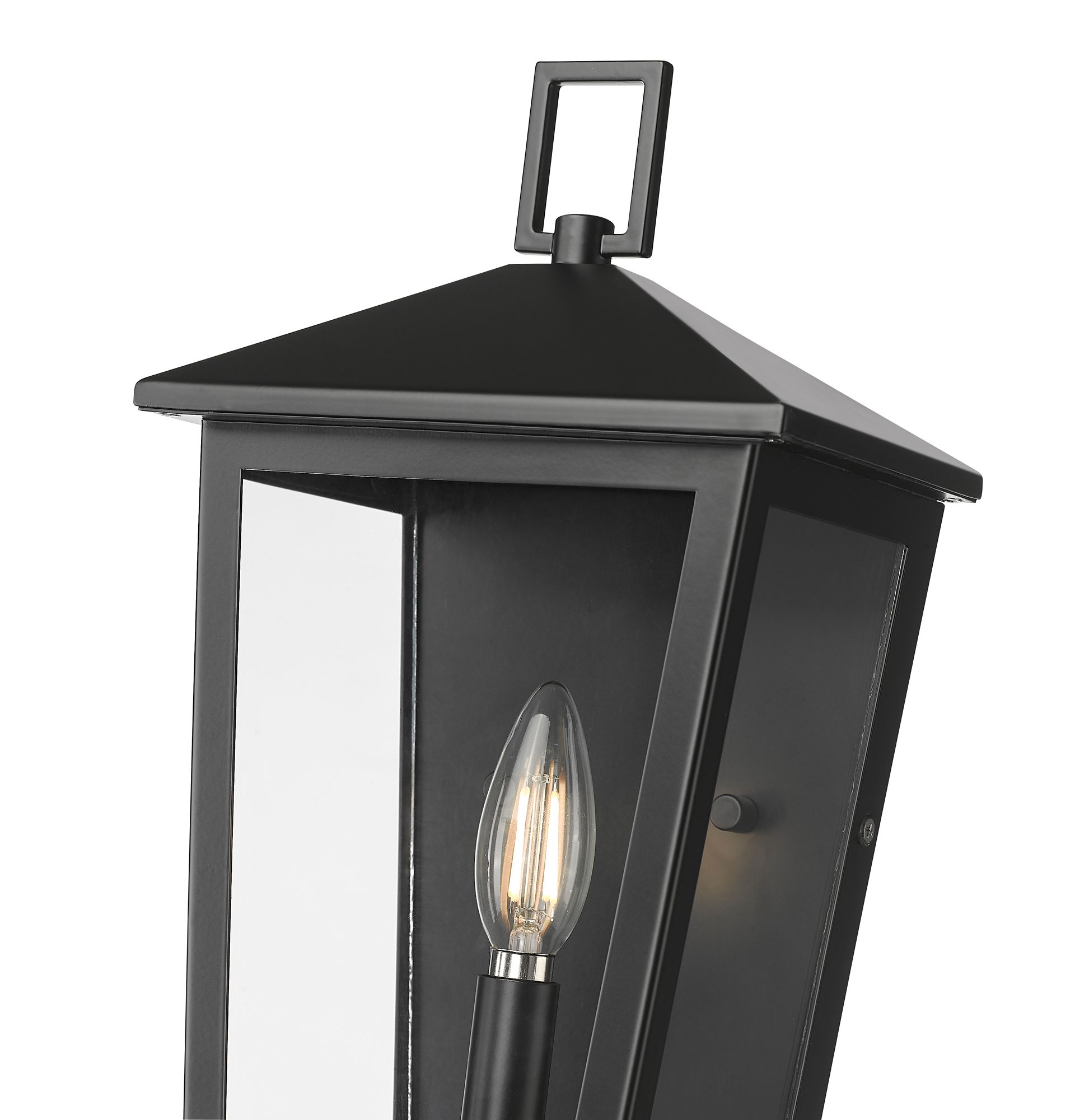 Image 5 Millennium Munger 1-Light 14" Powder Coated Black Outdoor Wall Sconce more views