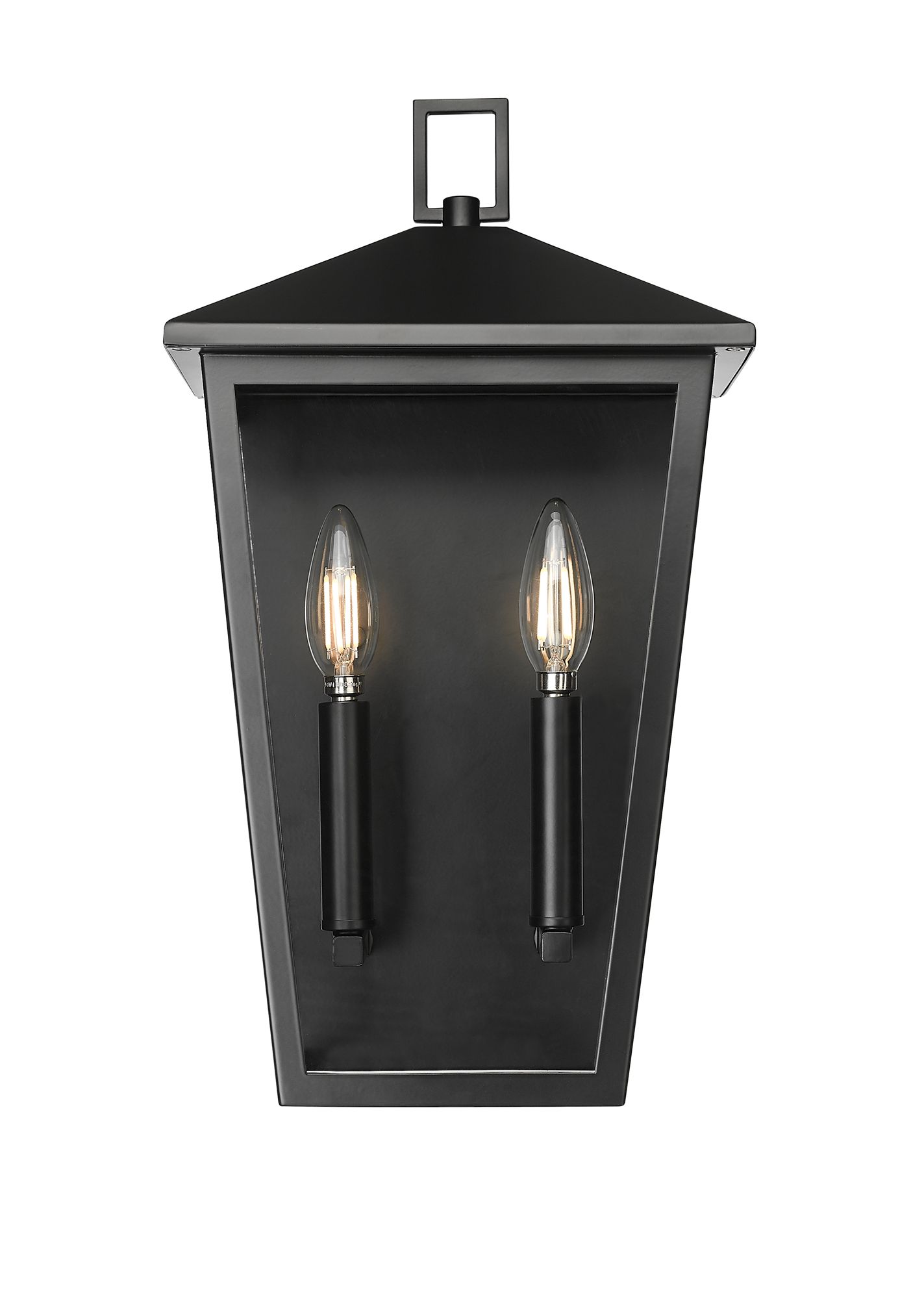 Image 2 Millennium Munger 2-Light 16.5" Powder Coated Black Outdoor Wall Sconce more views