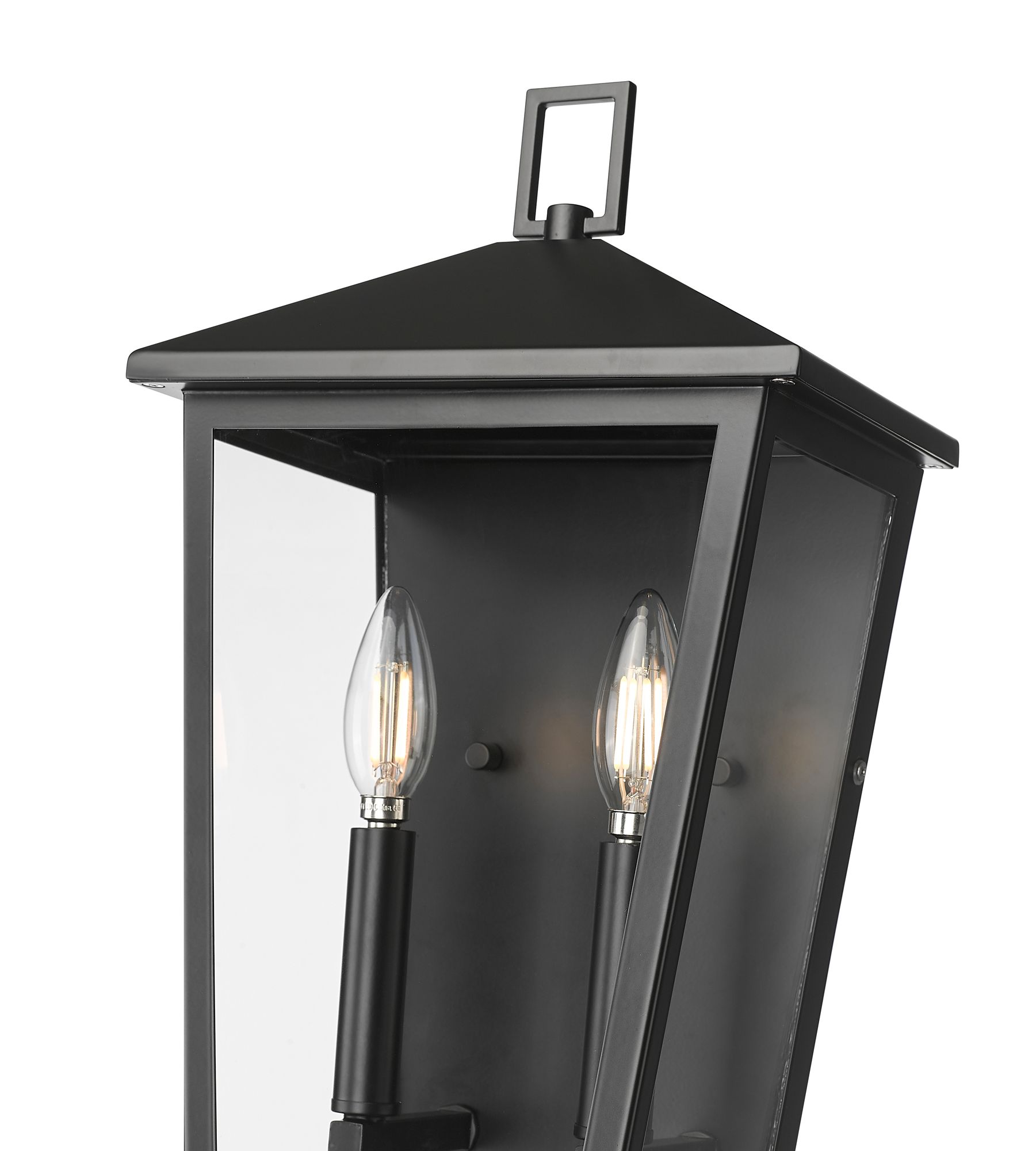 Image 5 Millennium Munger 2-Light 16.5" Powder Coated Black Outdoor Wall Sconce more views