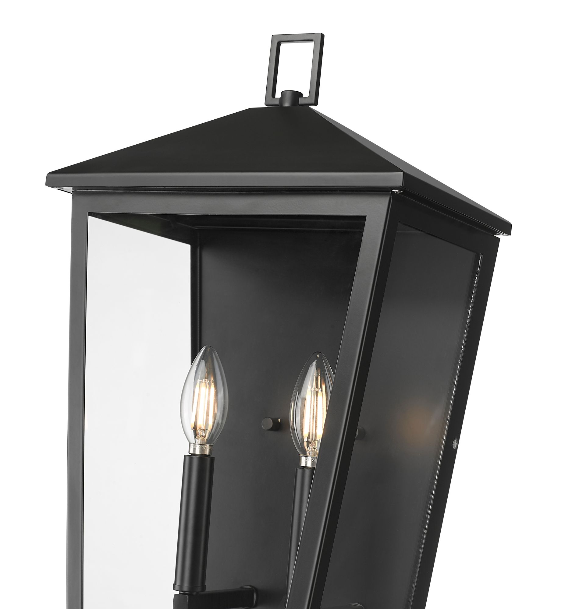 Image 5 Millennium Munger 2-Light 19.75" Powder Coated Black Outdoor Wall Sconce more views