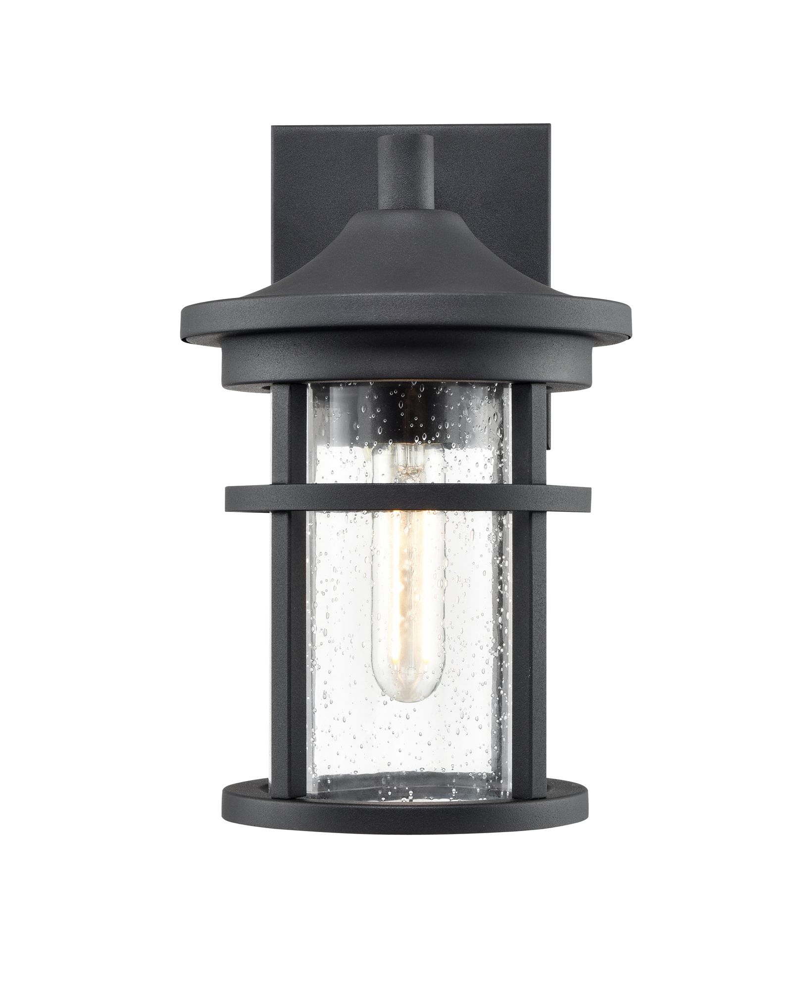 Image 2 Millennium Namath 1-Light 11.25" Textured Black Outdoor Wall Sconce more views