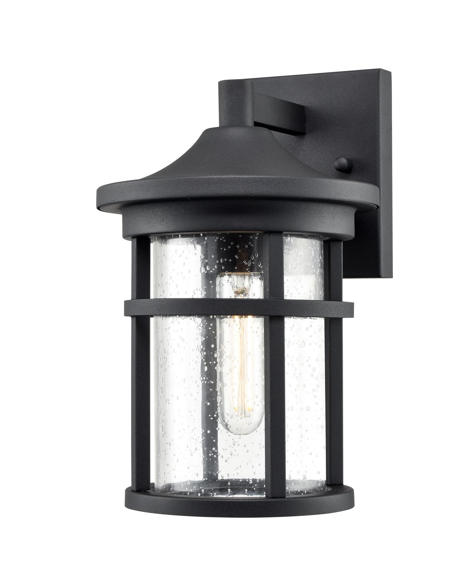 Image 3 Millennium Namath 1-Light 11.25" Textured Black Outdoor Wall Sconce more views