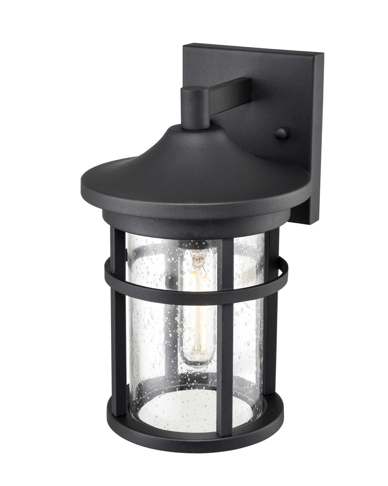 Image 4 Millennium Namath 1-Light 11.25" Textured Black Outdoor Wall Sconce more views