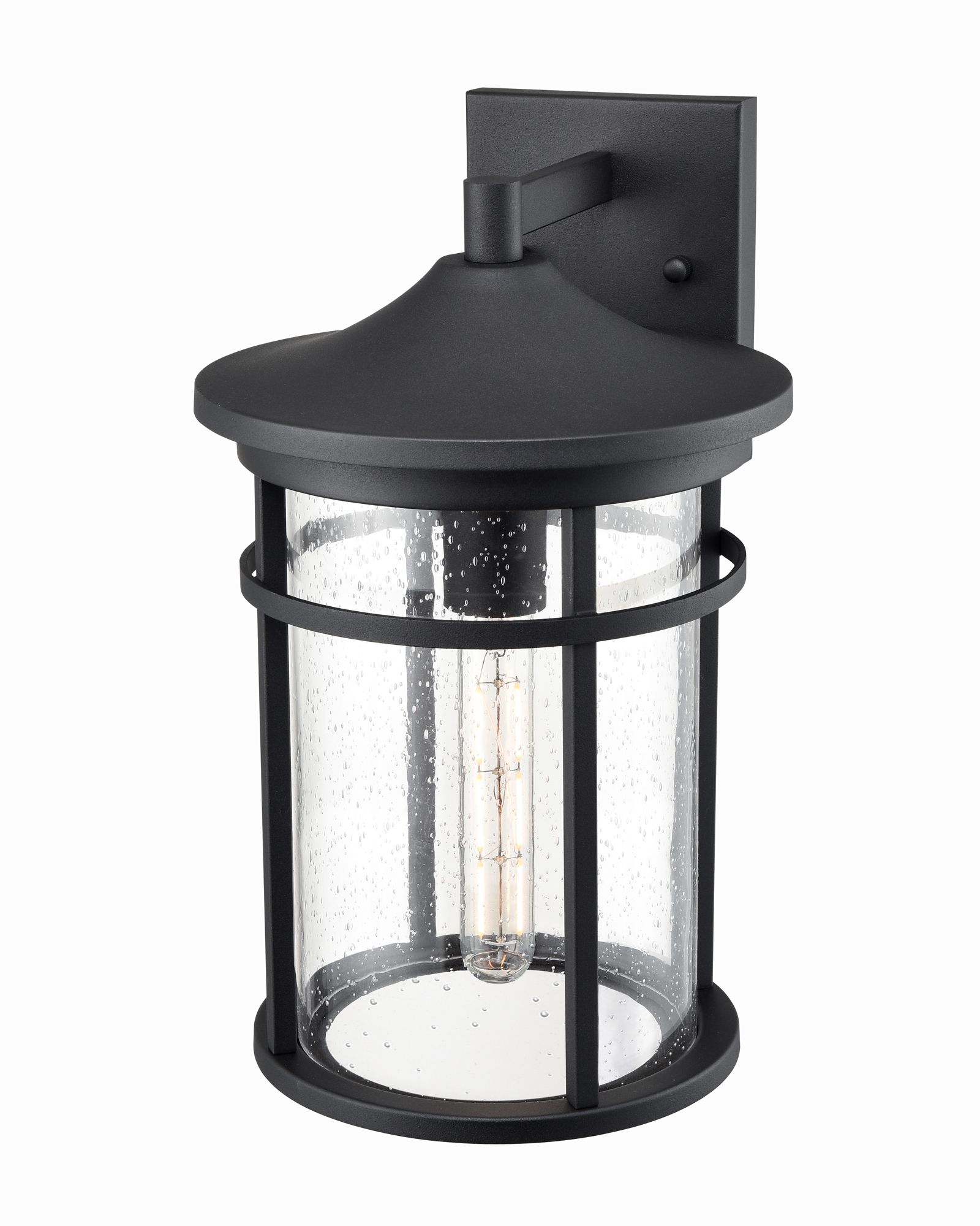 Image 4 Millennium Namath 1-Light 14.5" Textured Black Outdoor Wall Sconce more views