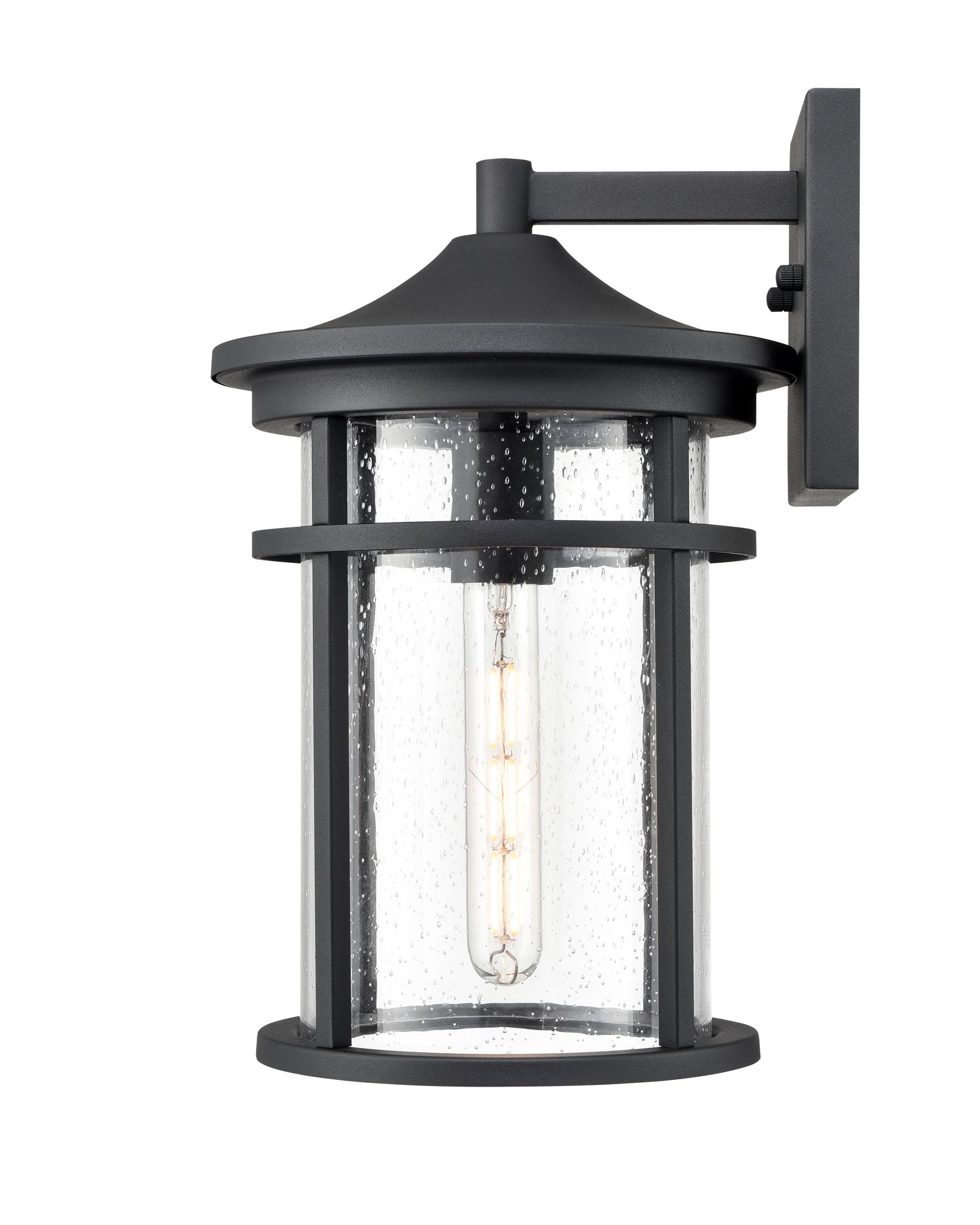 Image 5 Millennium Namath 1-Light 14.5" Textured Black Outdoor Wall Sconce more views