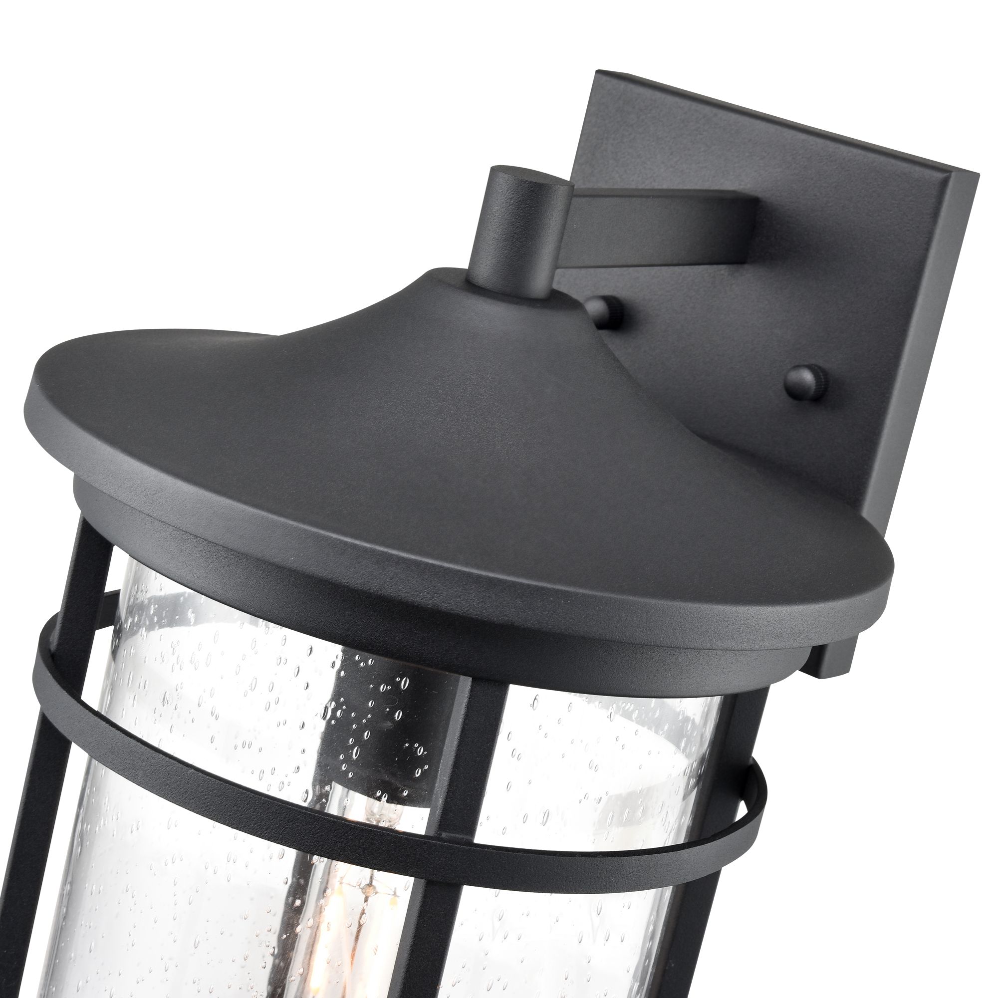 Image 6 Millennium Namath 1-Light 14.5" Textured Black Outdoor Wall Sconce more views