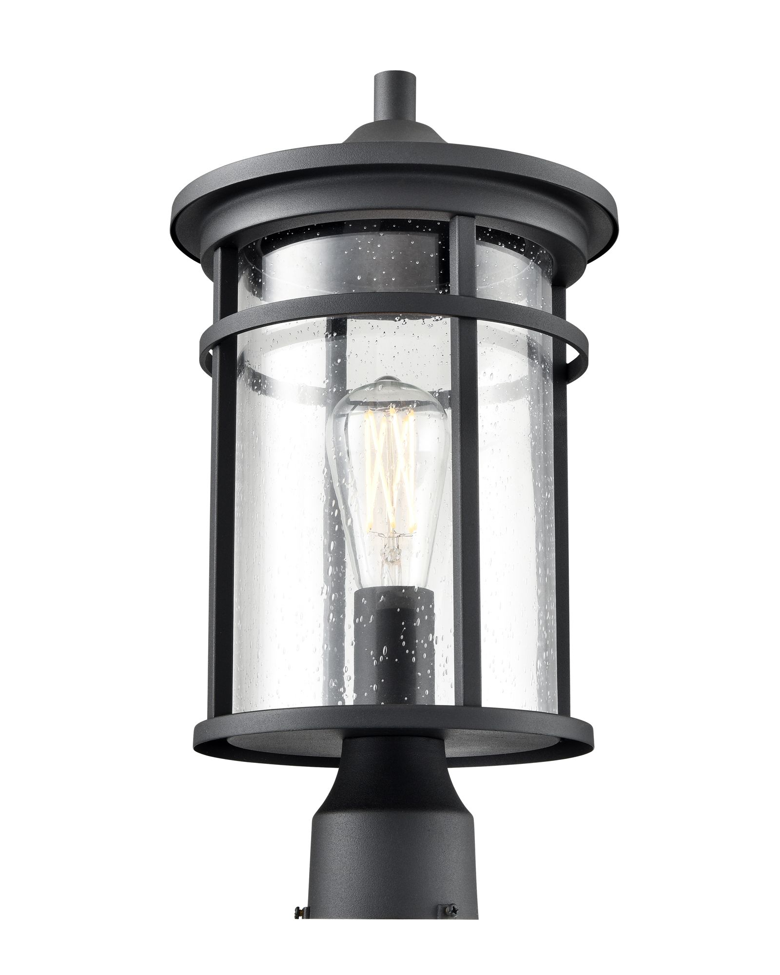 Image 4 Millennium Namath 1-Light 17.13" Textured Black Outdoor Post Lantern more views