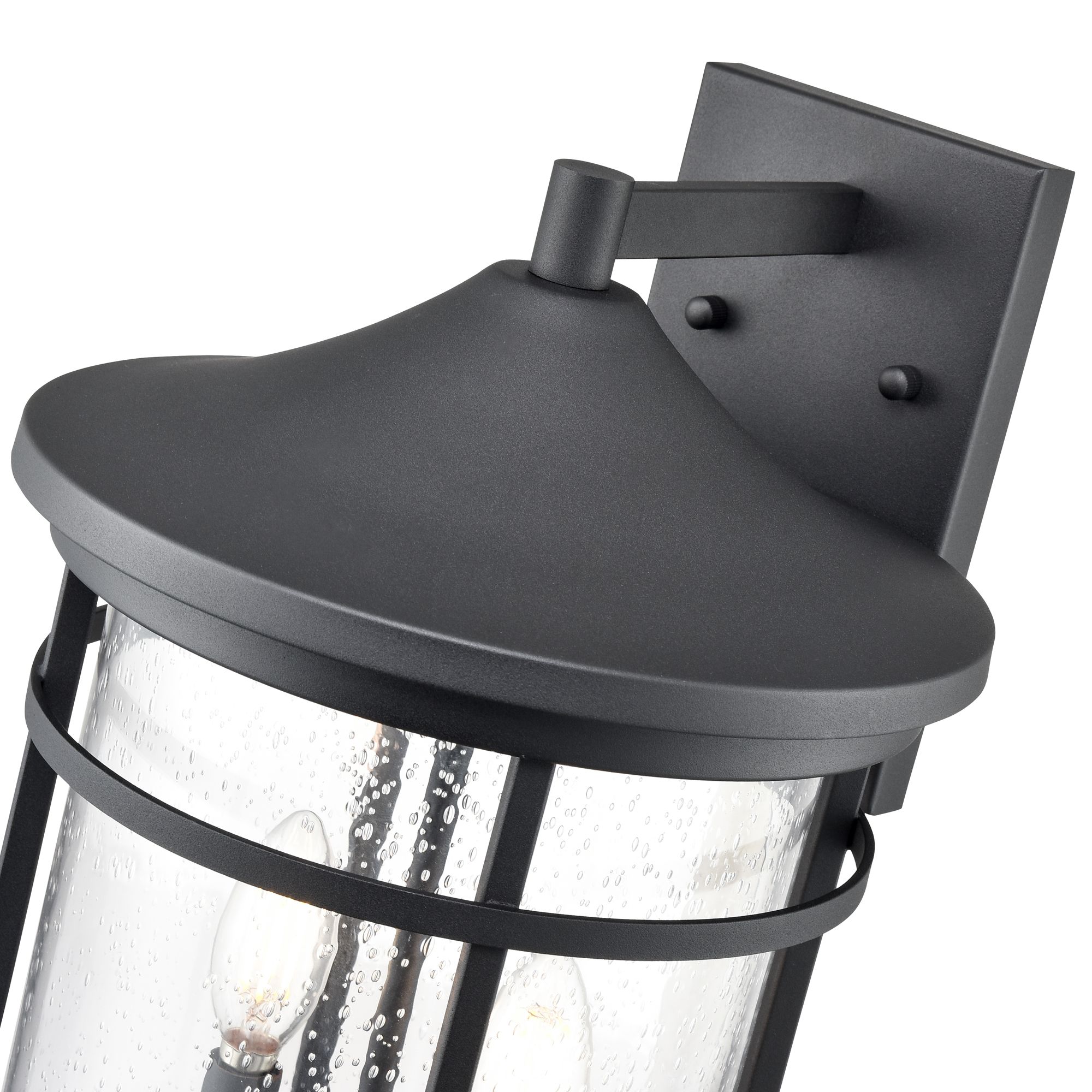 Millennium Namath 2-Light 16.75" Textured Black Outdoor Wall Sconce