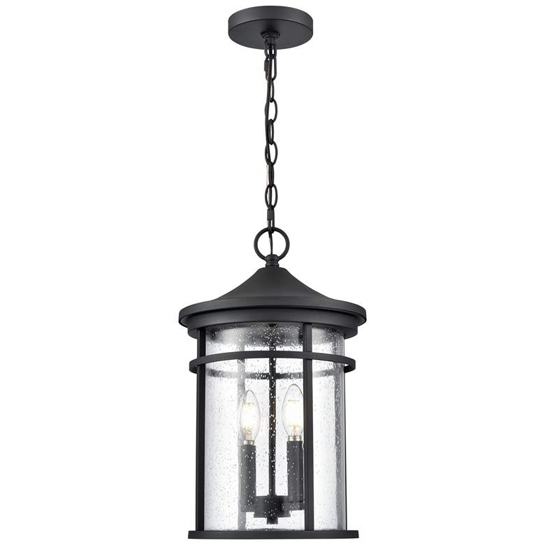 Image 1 Millennium Namath Outdoor Hanging Lantern Textured Black
