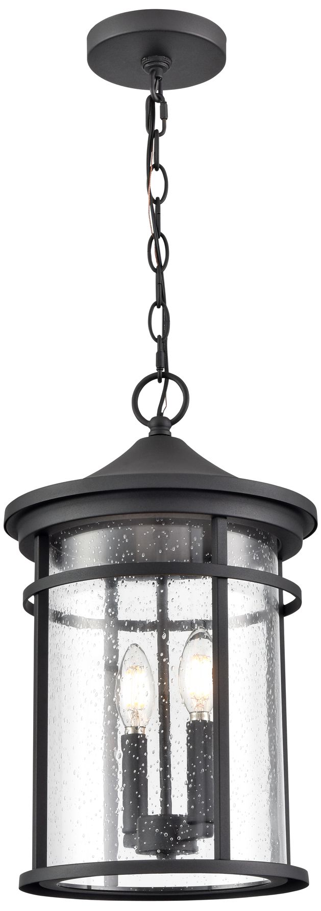 Thumbnail2 of Millennium Namath Outdoor Hanging Lantern Textured Black more views