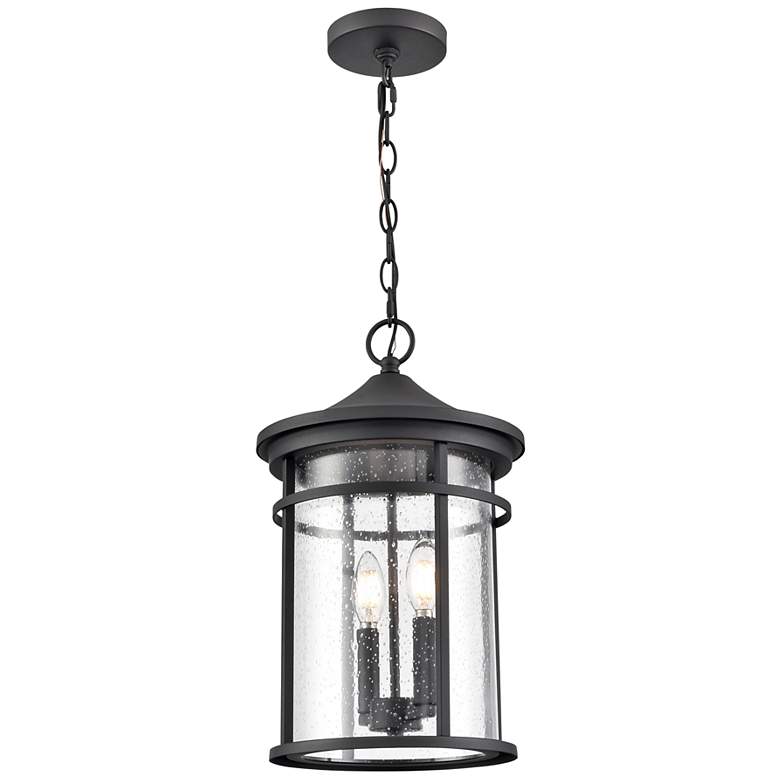 Image 2 Millennium Namath Outdoor Hanging Lantern Textured Black more views