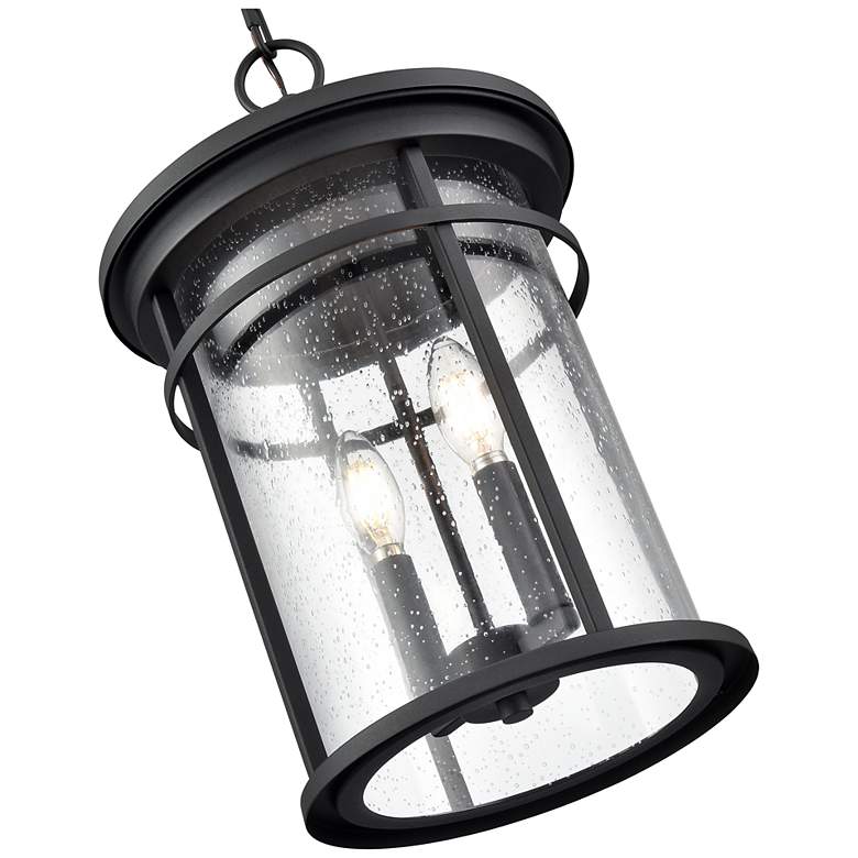 Image 5 Millennium Namath Outdoor Hanging Lantern Textured Black more views