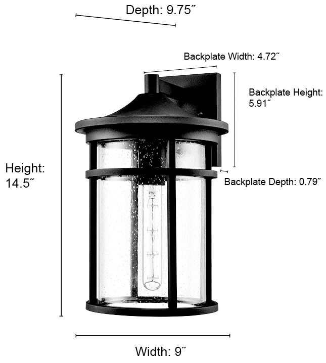 Image 7 Millennium Namath Outdoor Wall Sconce Textured Black more views