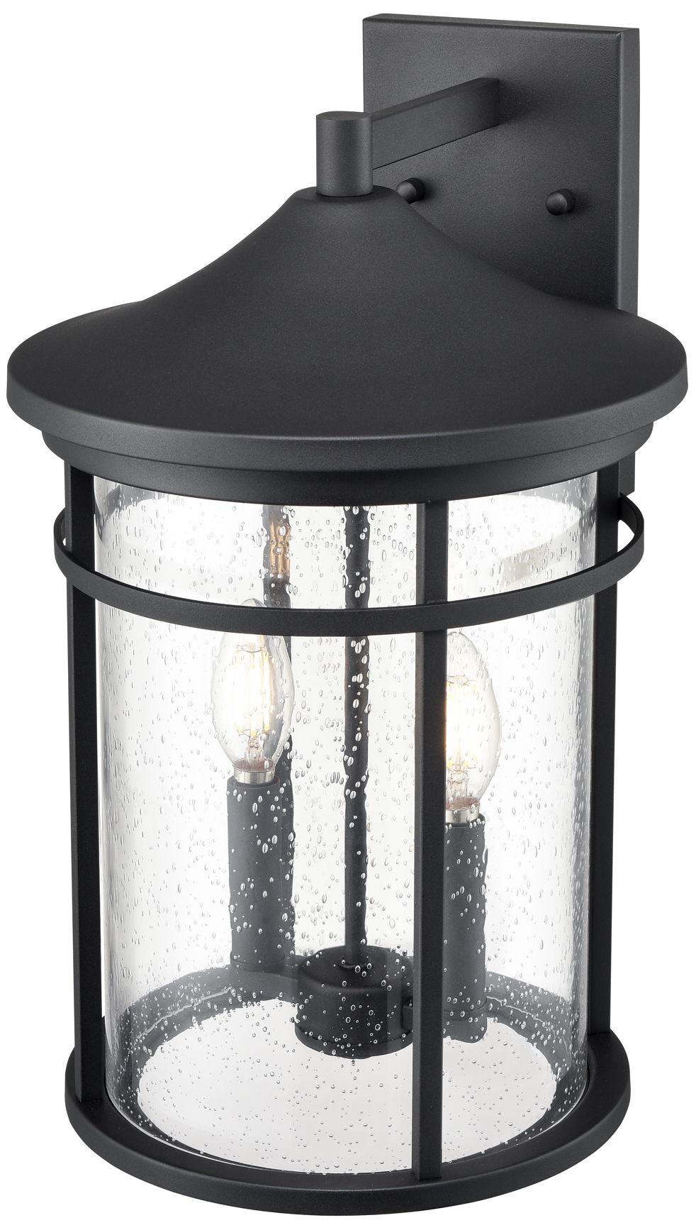 Image 3 Millennium Namath Outdoor Wall Sconce Textured Black more views