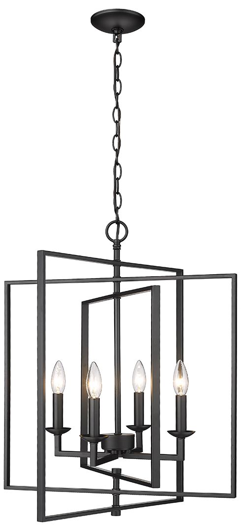 Millennium Nellis 4-Light 20" Matte Black Pendant Light