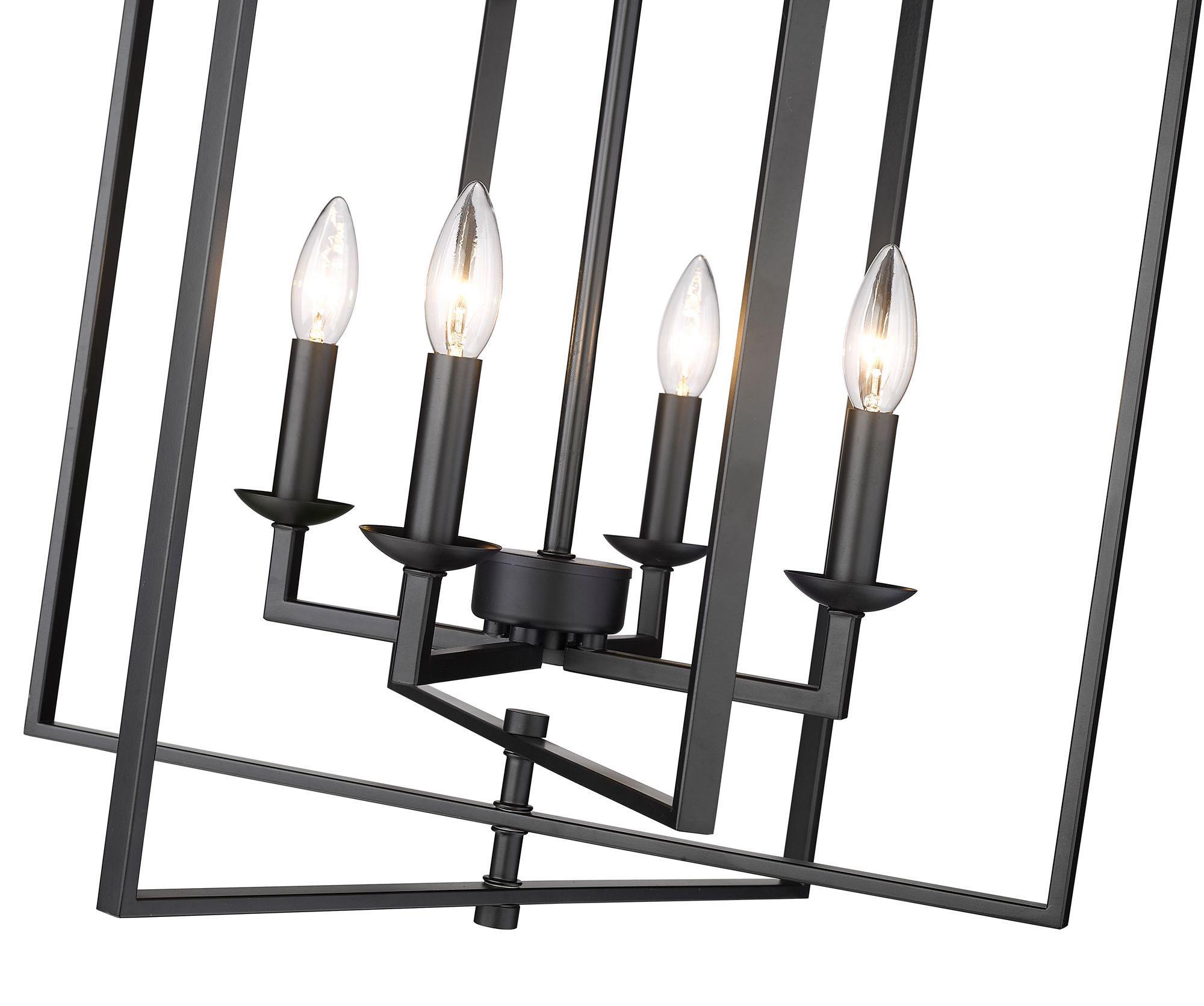 Image 2 Millennium Nellis 4-Light 20" Matte Black Pendant Light more views