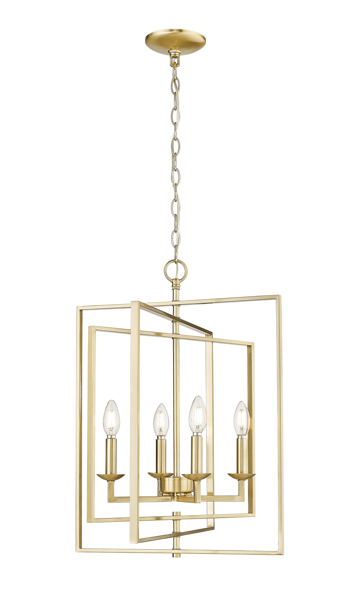 Image 3 Millennium Nellis 4-Light 20" Modern Gold Pendant more views