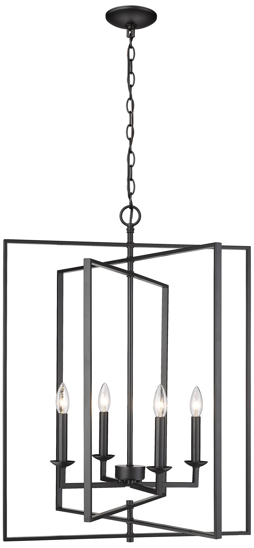 Millennium Nellis 4-Light 26" Matte Black Pendant